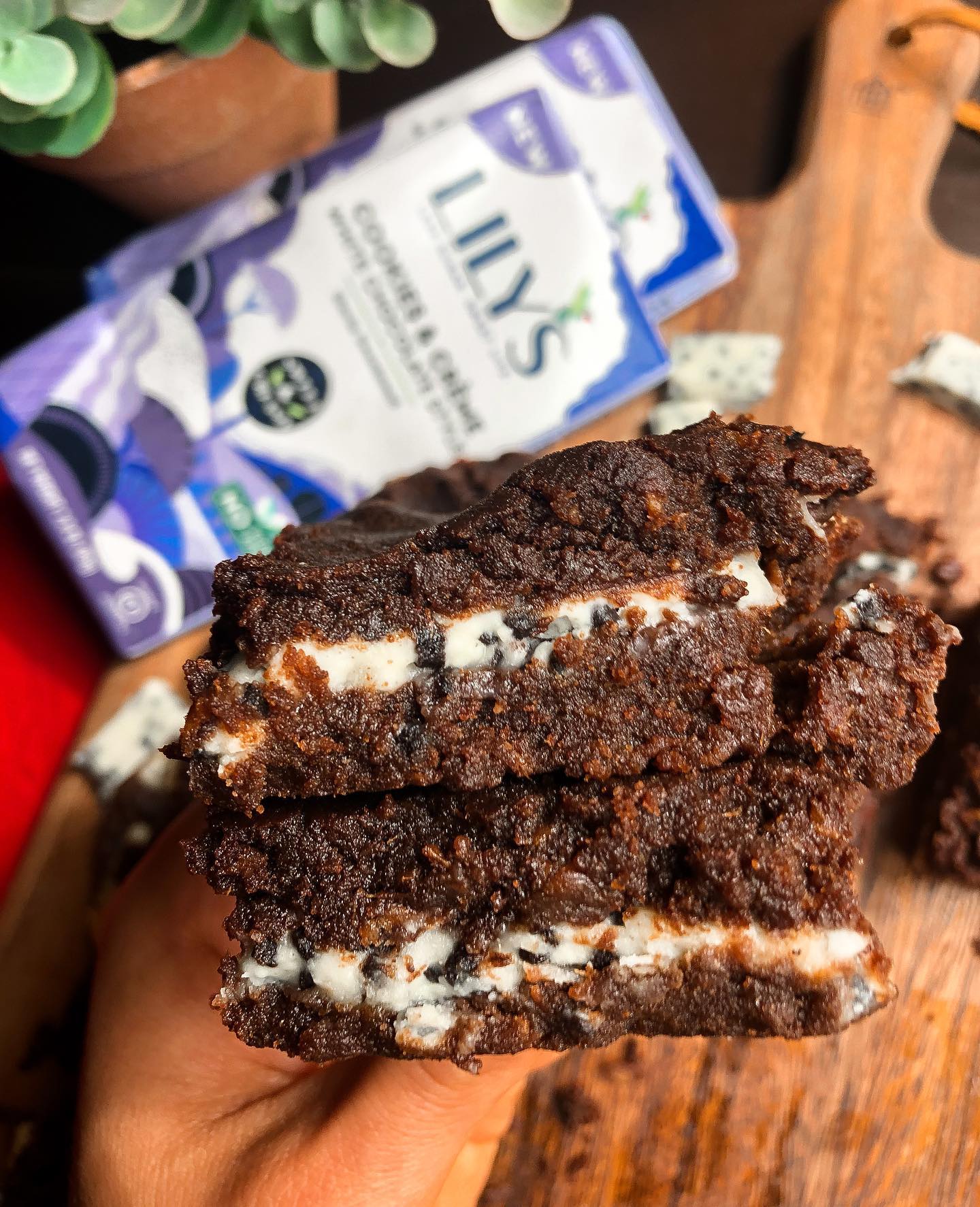 Cookies and Cream Stuffed Brownies