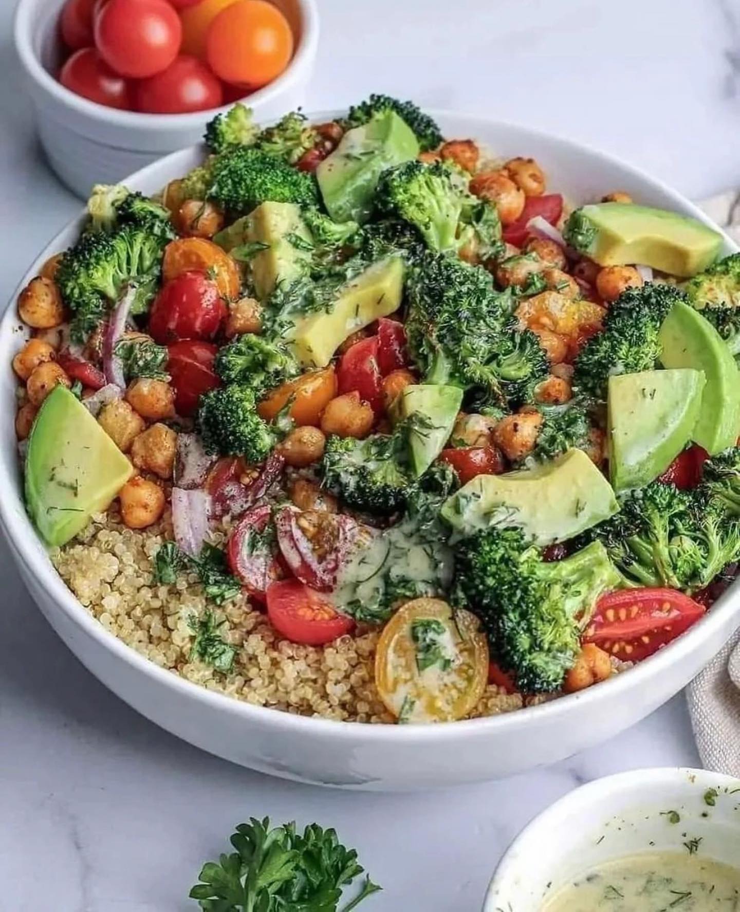 Roasted Broccoli and Quinoa Salad
