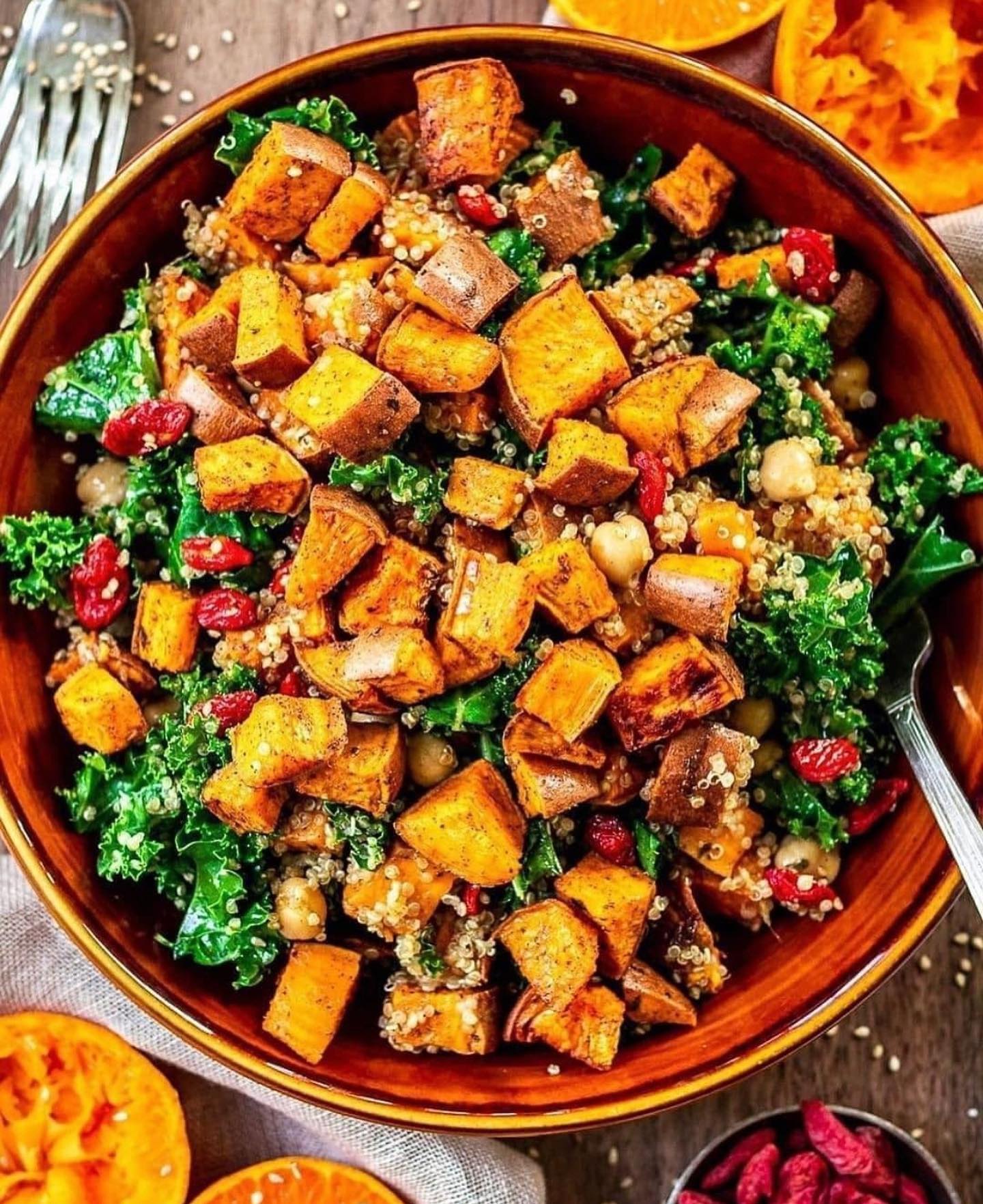 Kale Sweet Potato Salad