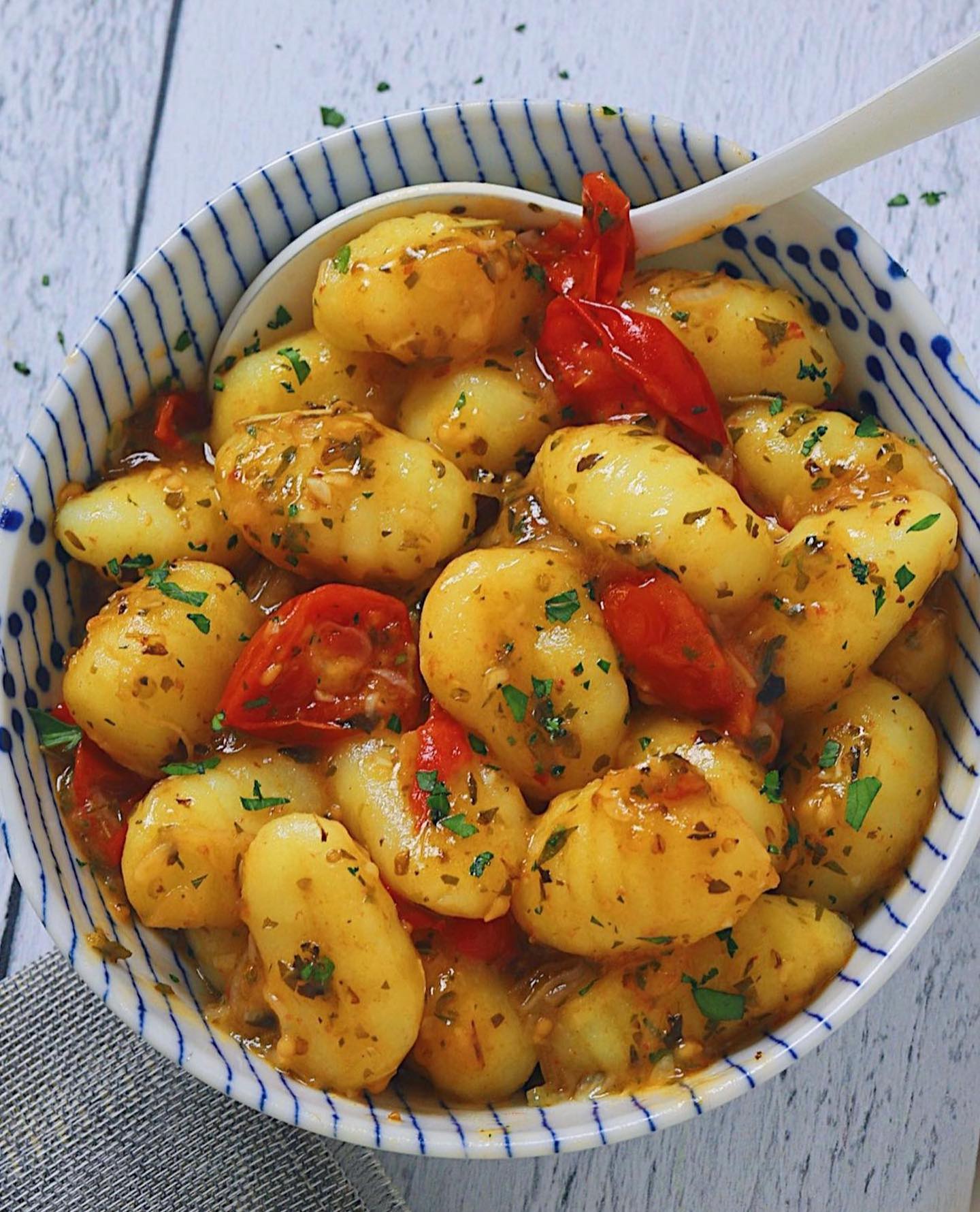 Skillet Gnocchi and Balsamic Tomato Sauce