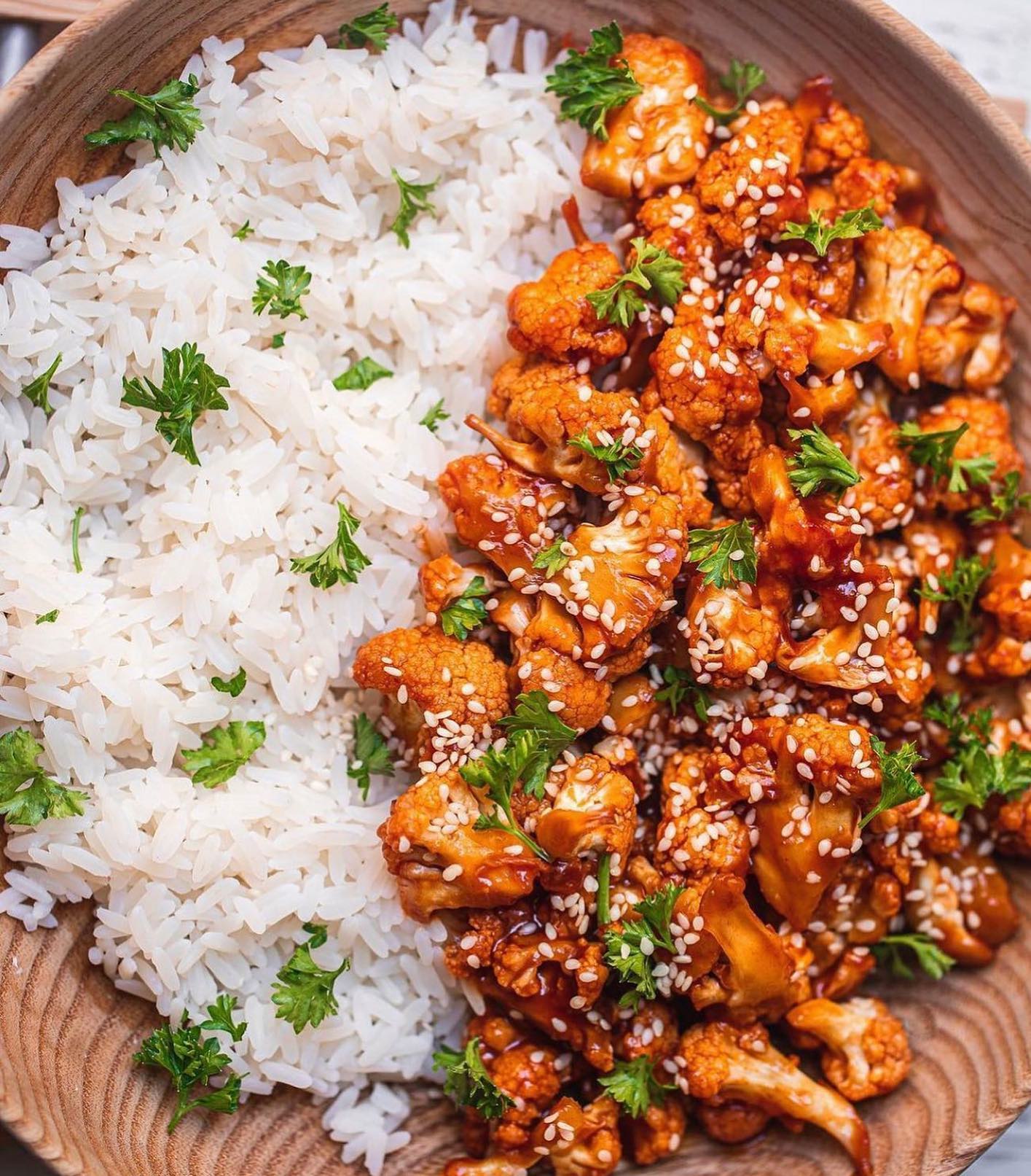 Easy Baked Orange Cauliflower