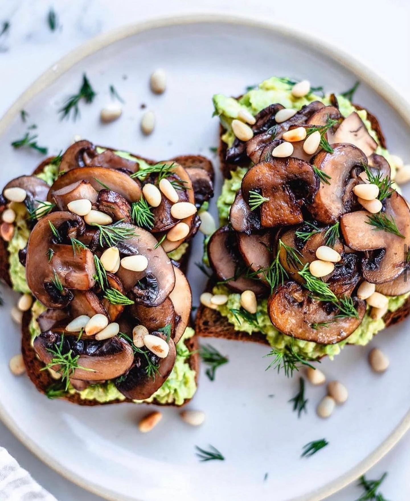 Easy Mushroom Avocado Toast