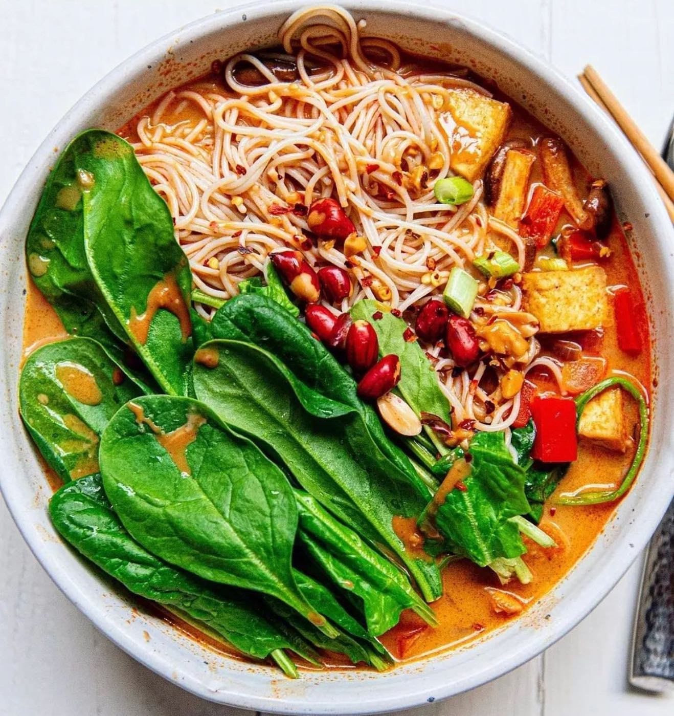 Spicy Red Curry Noodle Soup