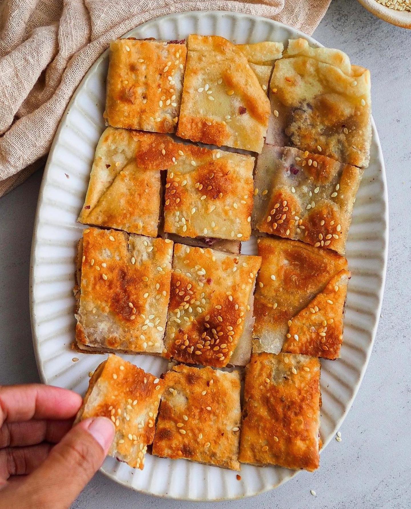 Crispy Red Bean Pancake