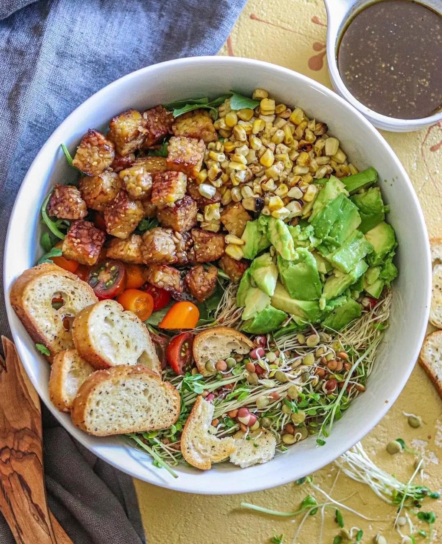 Summer Lime Tempeh Salad with Lime-Infused Tempeh and Lime Vinaigrette
