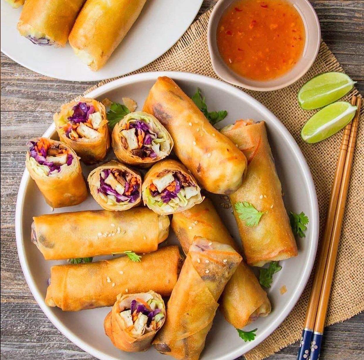Crispy Veggie Spring Rolls