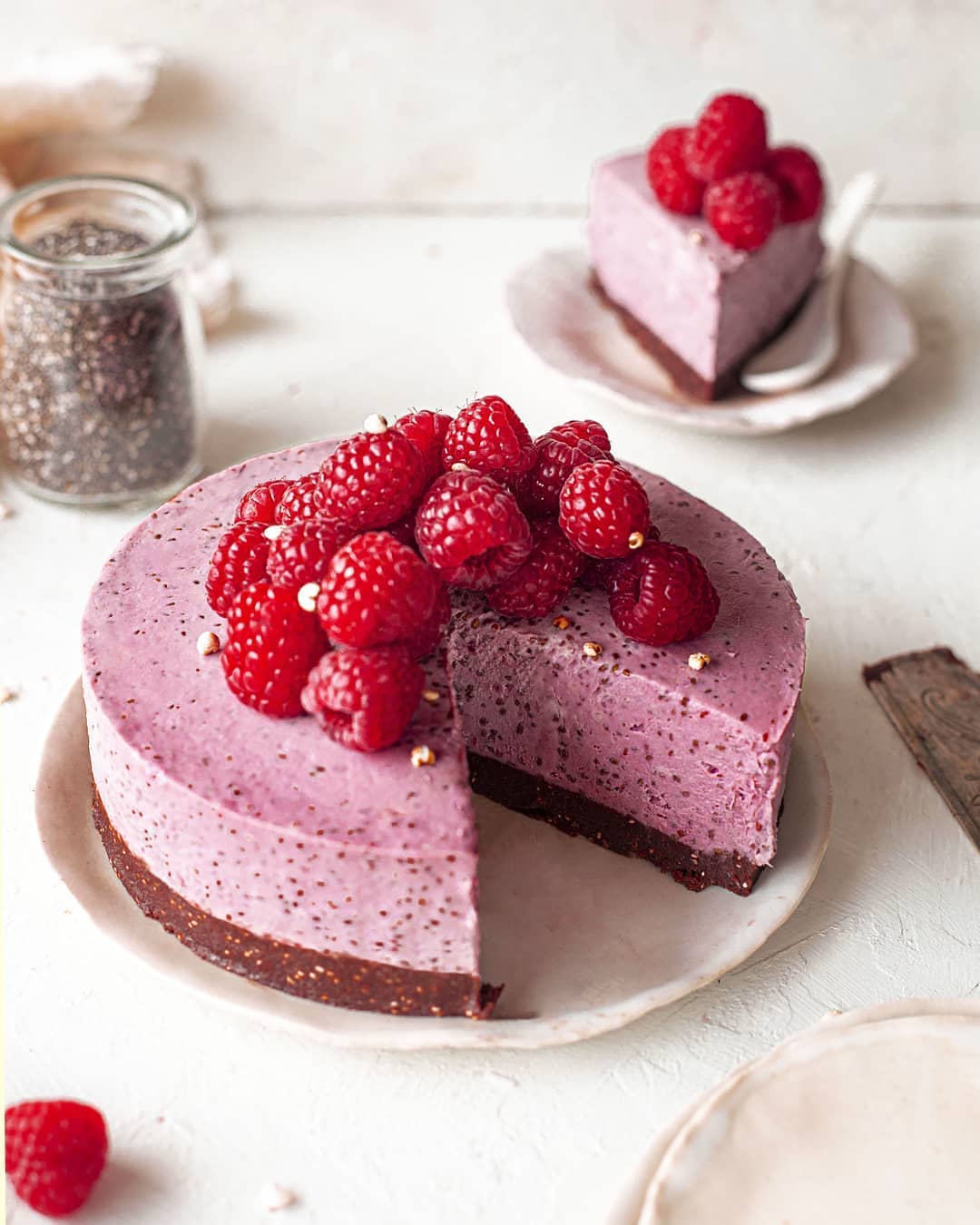 Berry Chia Cheesecake