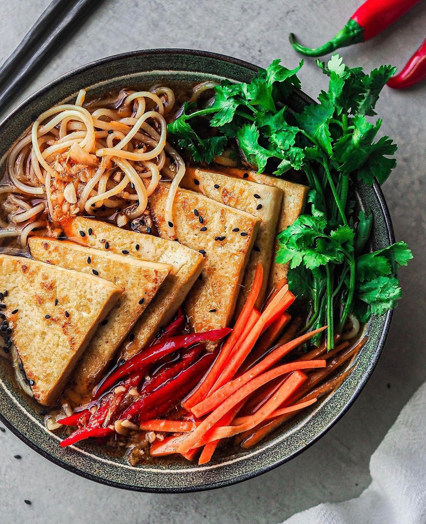 Vegan Spicy Lemongrass Noodle Soup