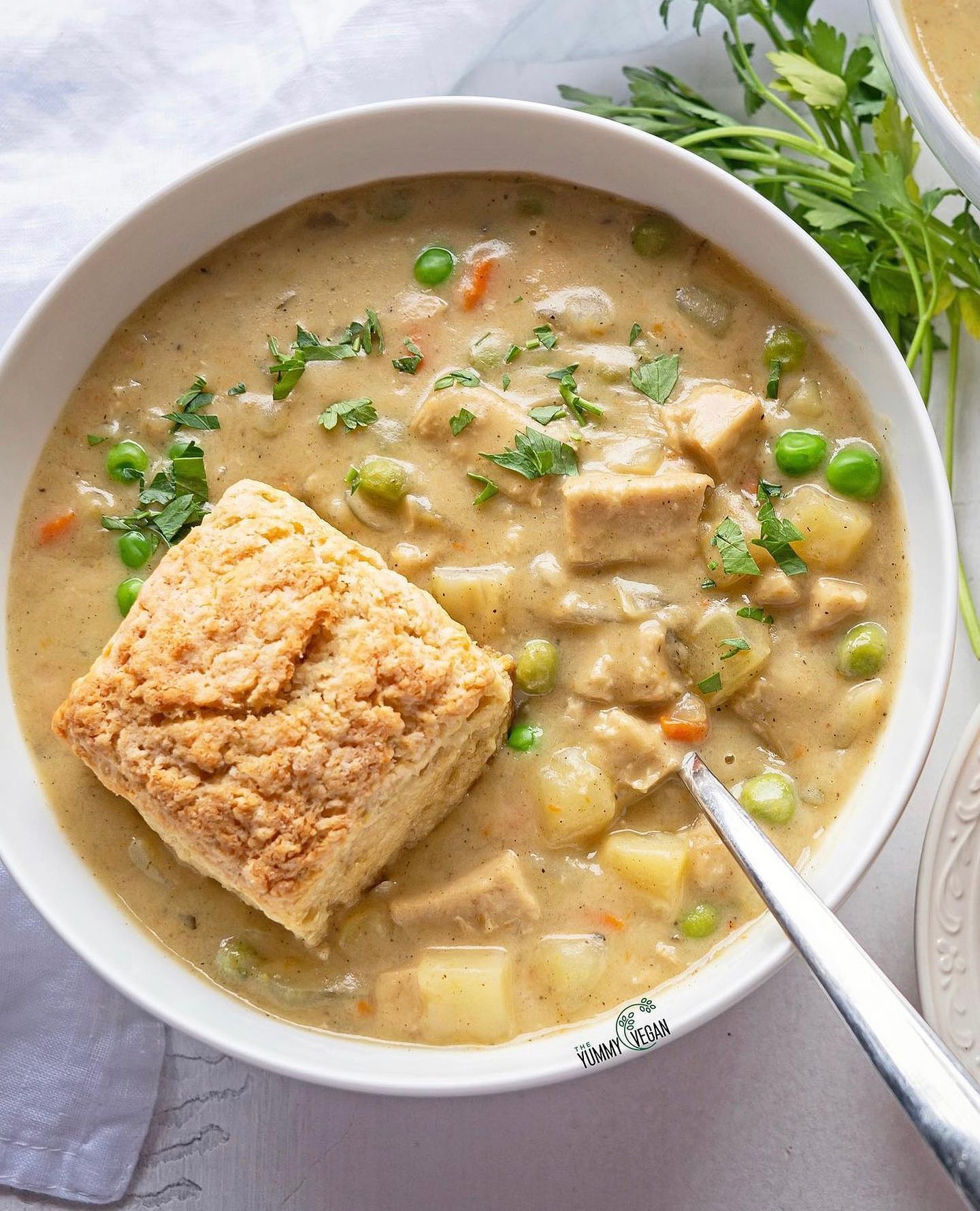 Chickpea Pot Pie Soup