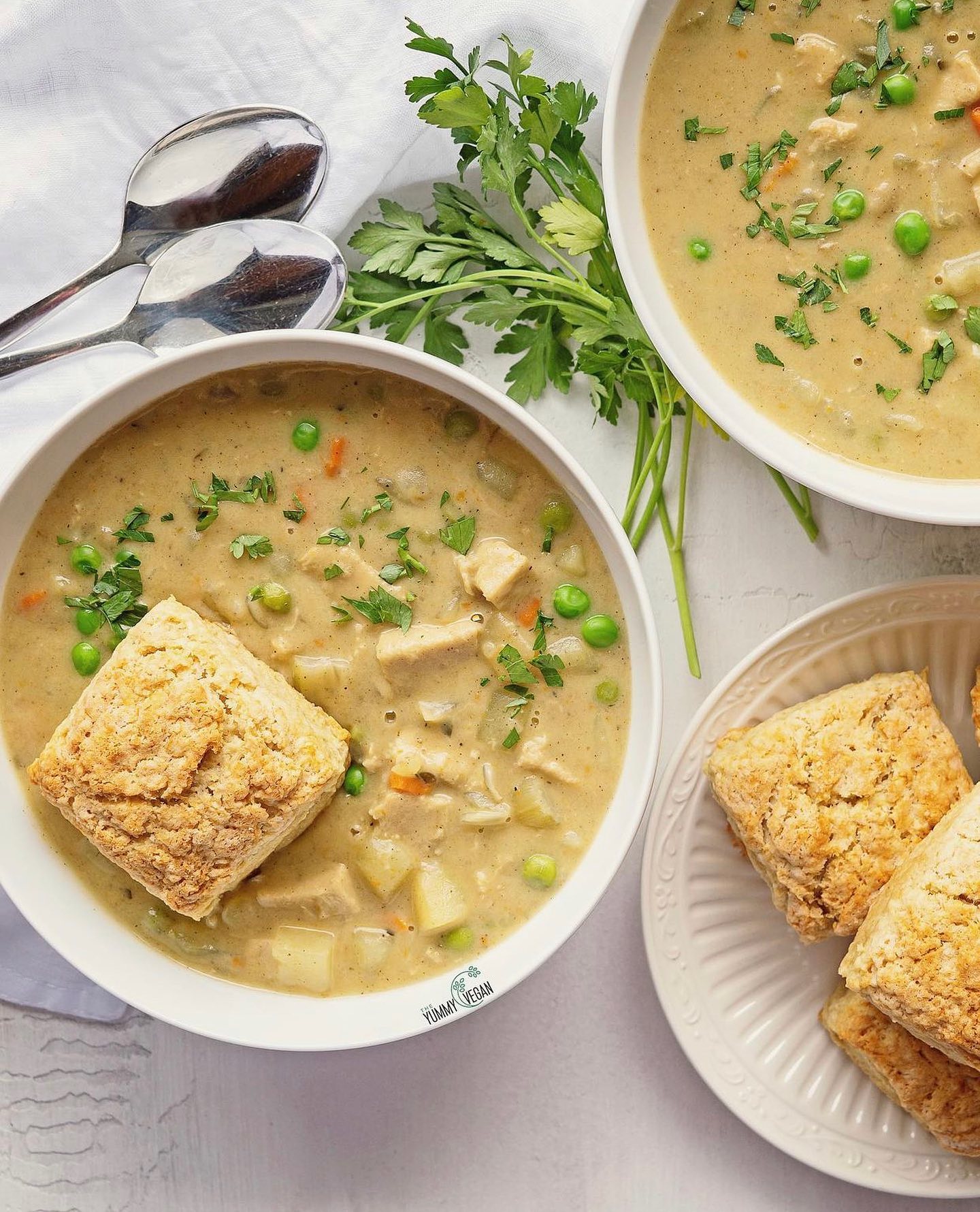 Chickpea Pot Pie Soup