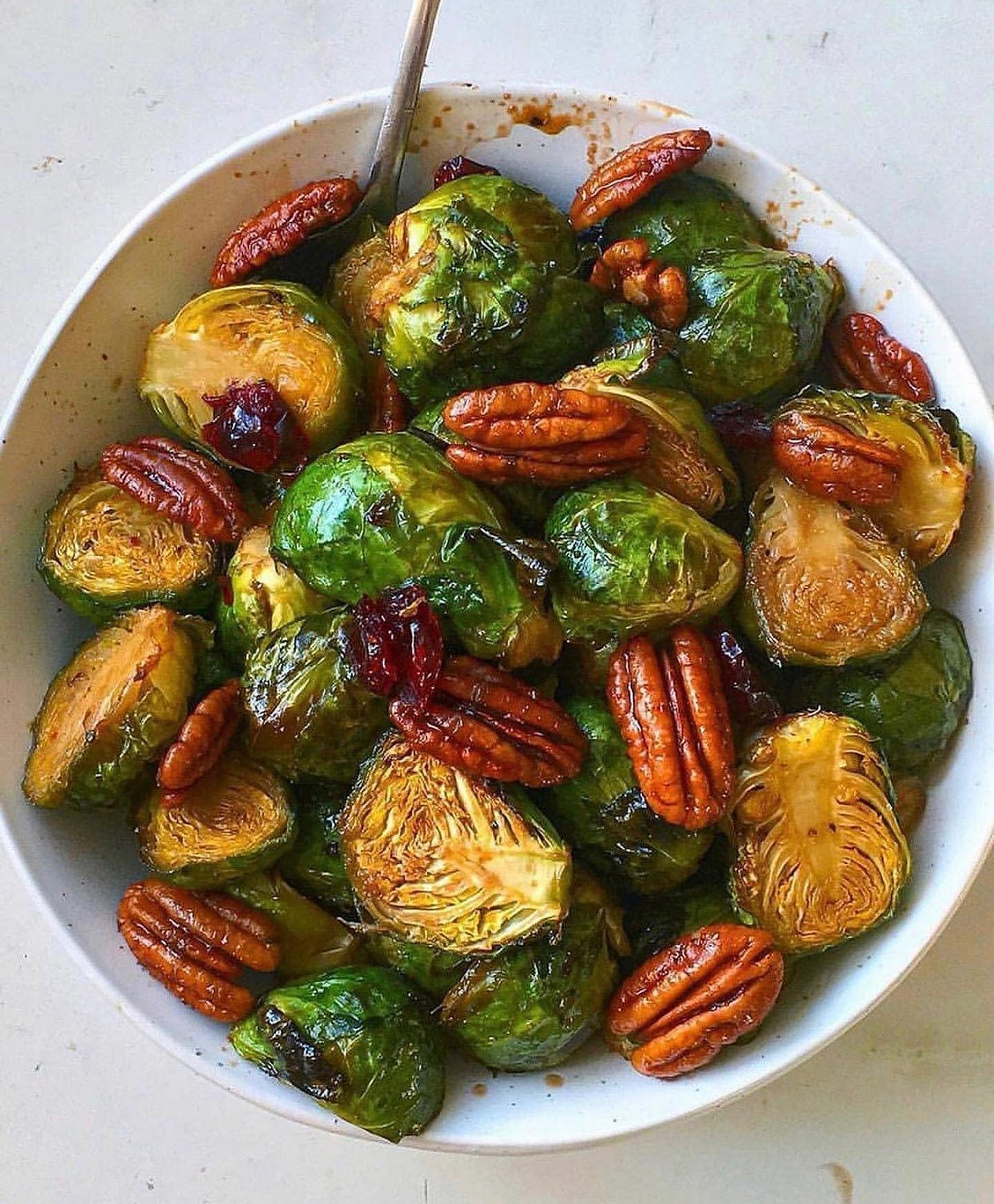 Balsamic and Maple Glazed Roasted Brussels Sprouts