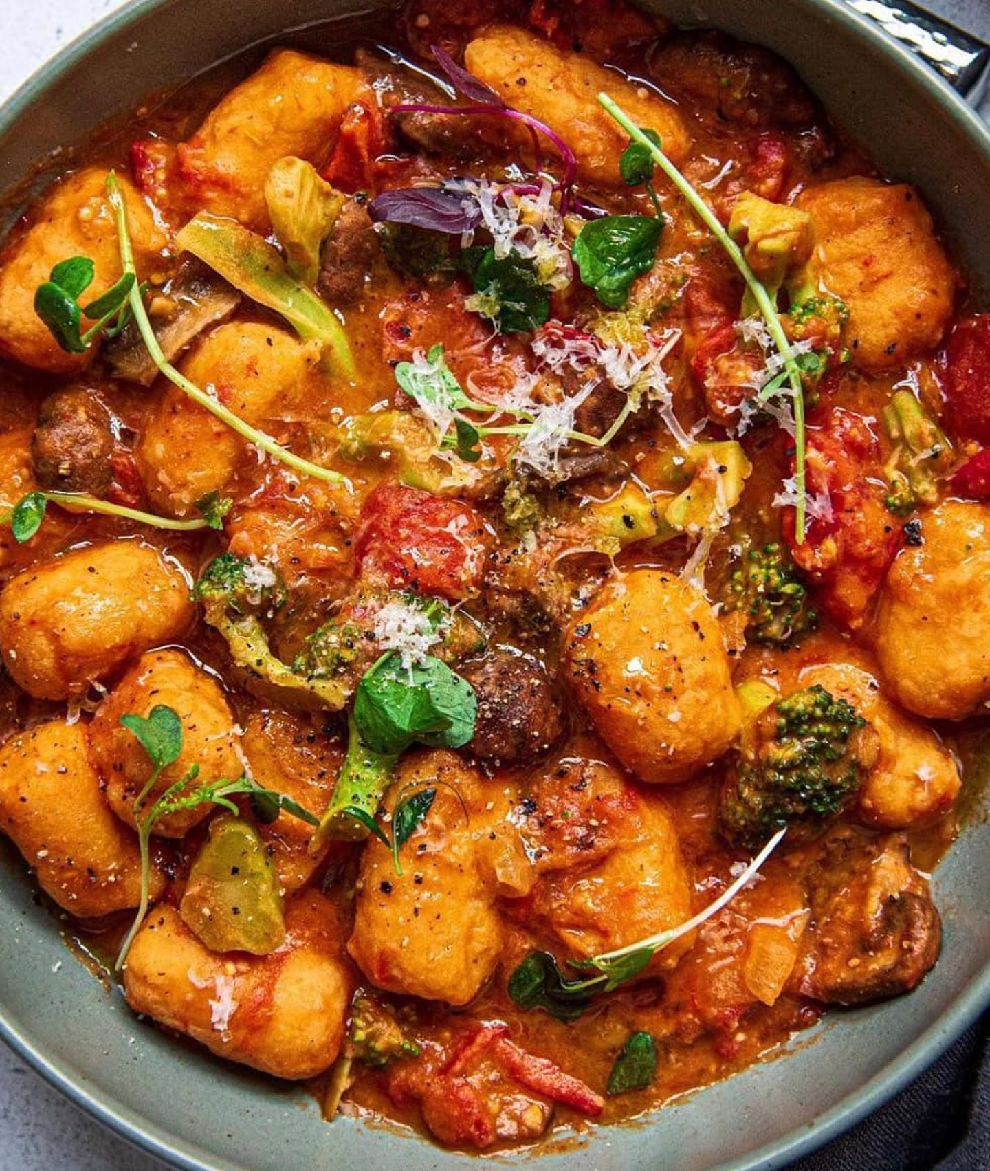 Roasted Tomato White Bean Butter Gnocchi