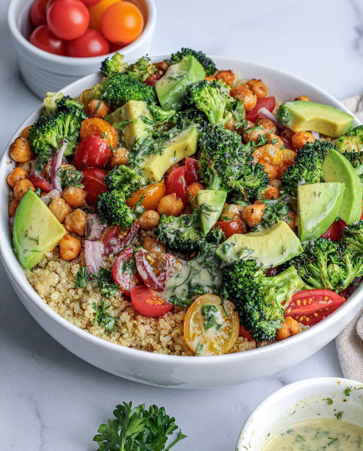 Roasted Broccoli and Quinoa Salad