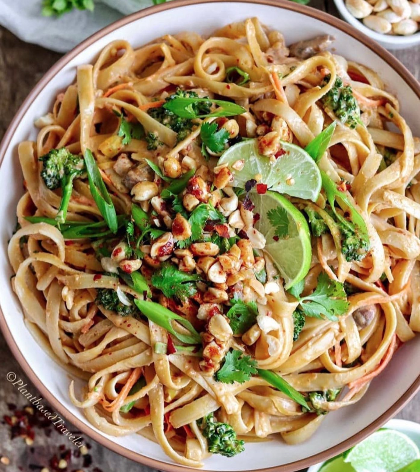 Creamy Peanut Noodles with Mixed Vegetables