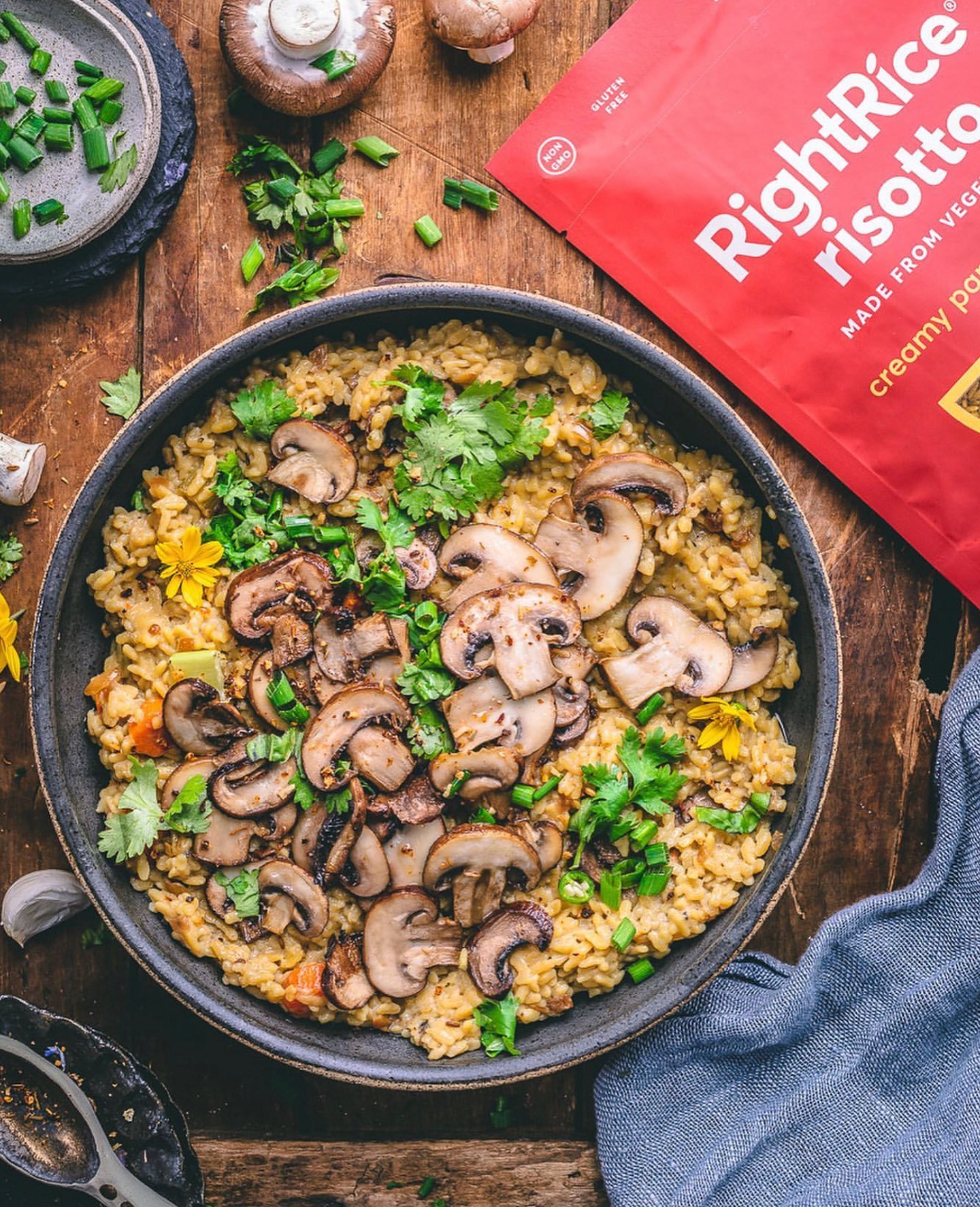 Creamy Mushroom Risotto with Vegetables