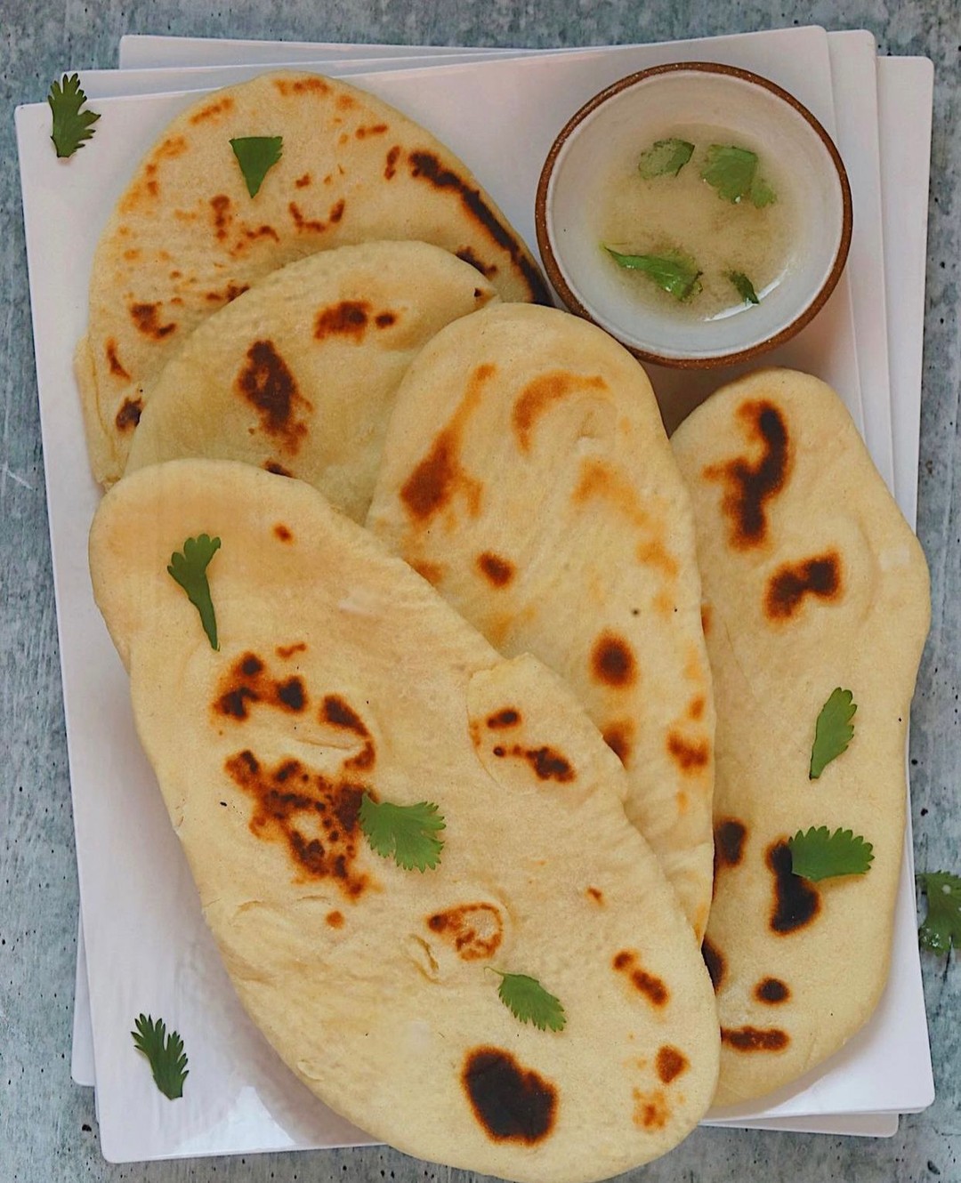 No Yeast Vegan Naan Flatbread