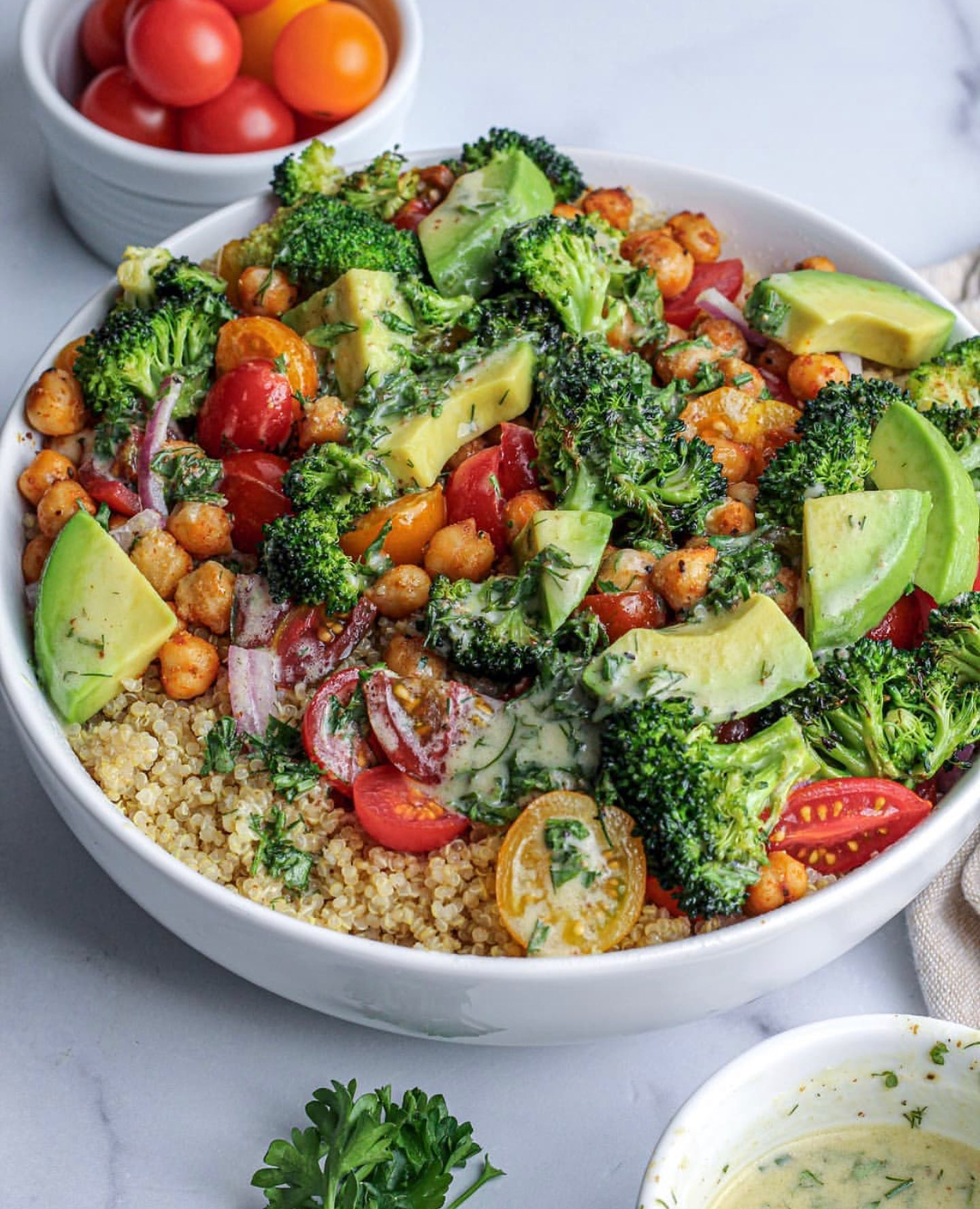 Roasted Broccoli and Quinoa Salad