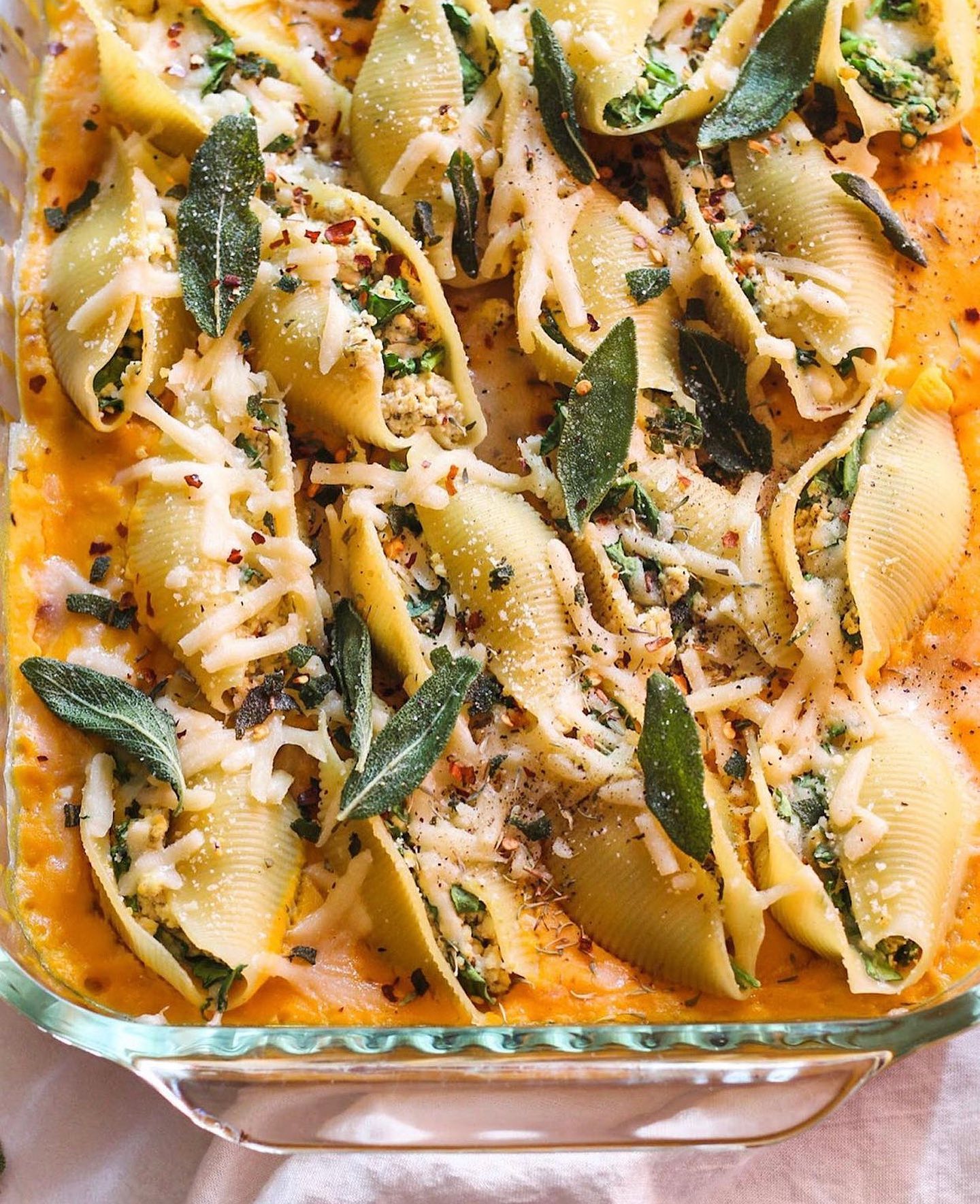 Creamy Butternut Squash Stuffed Shells