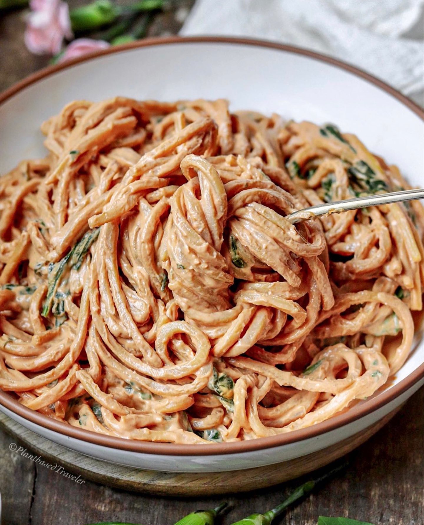 Vegan Blush Alfredo Pasta
