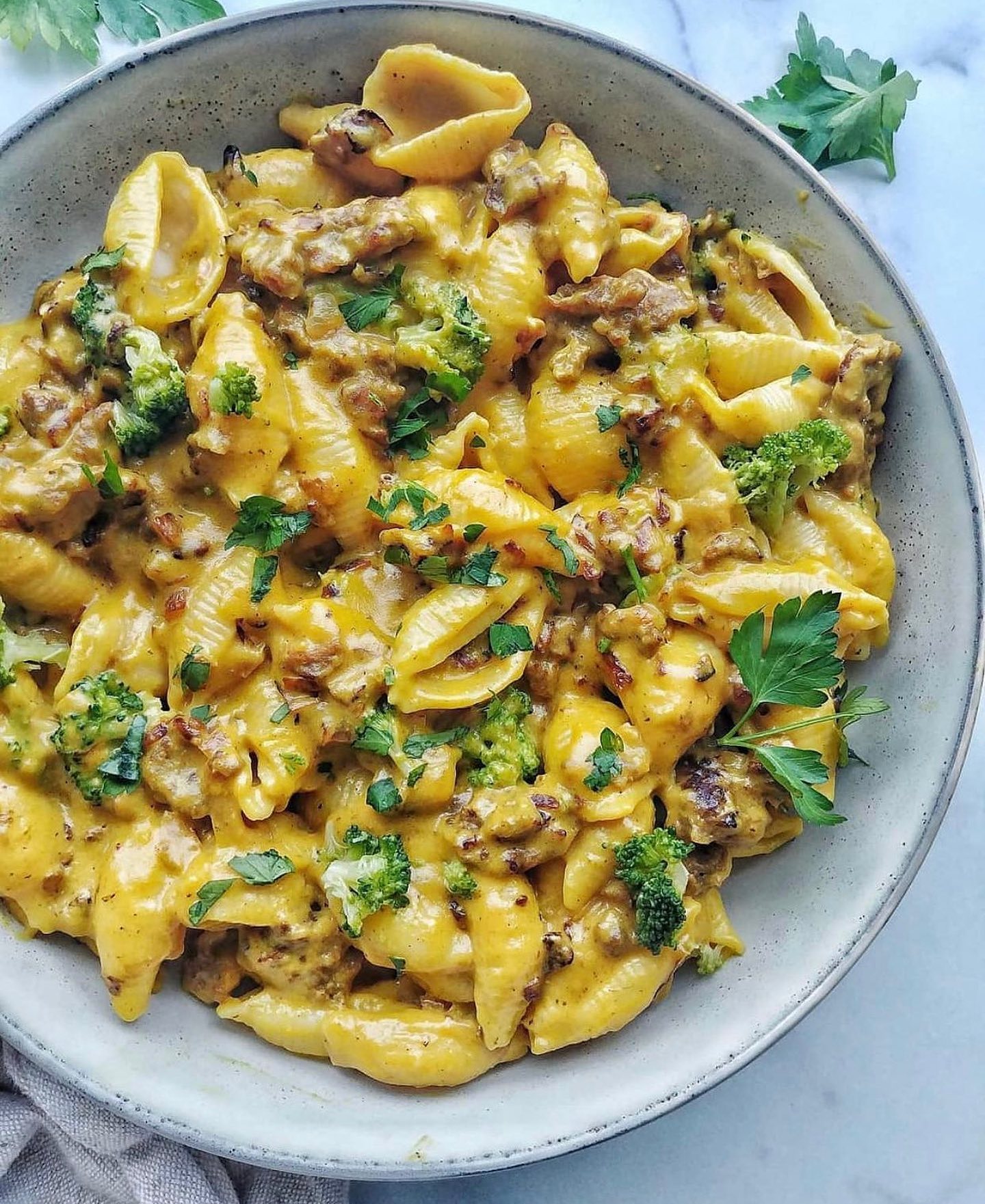 Cheesy Mac with Broccoli