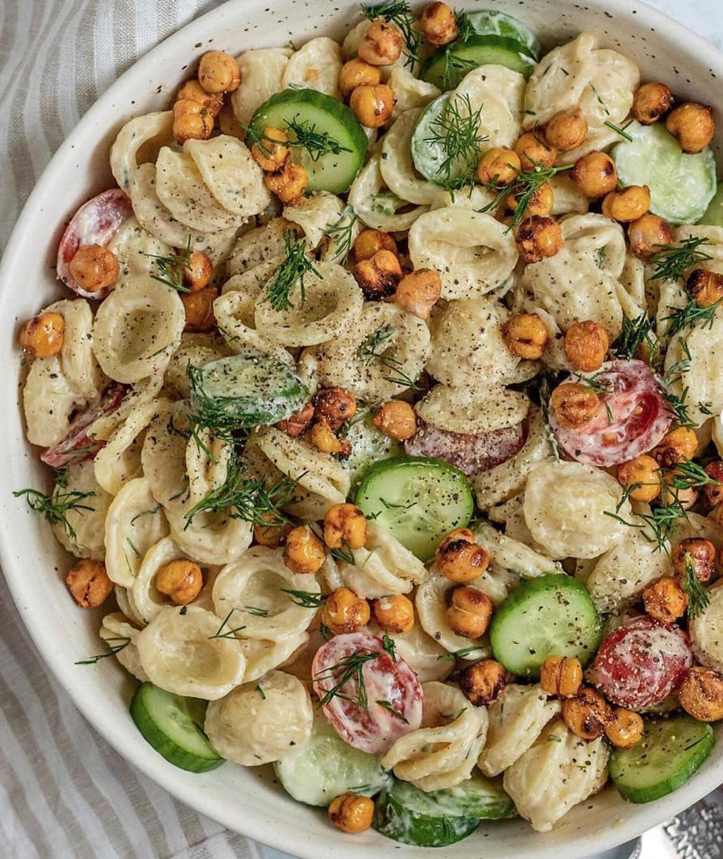 Creamy Tahini Pasta Salad