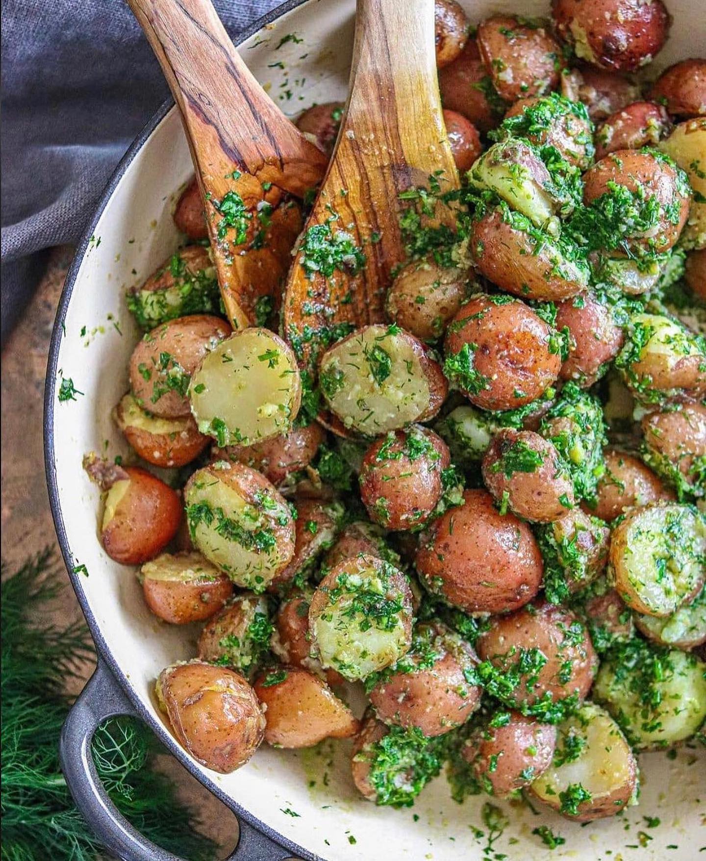 Crispy Herb and Garlic Potatoes