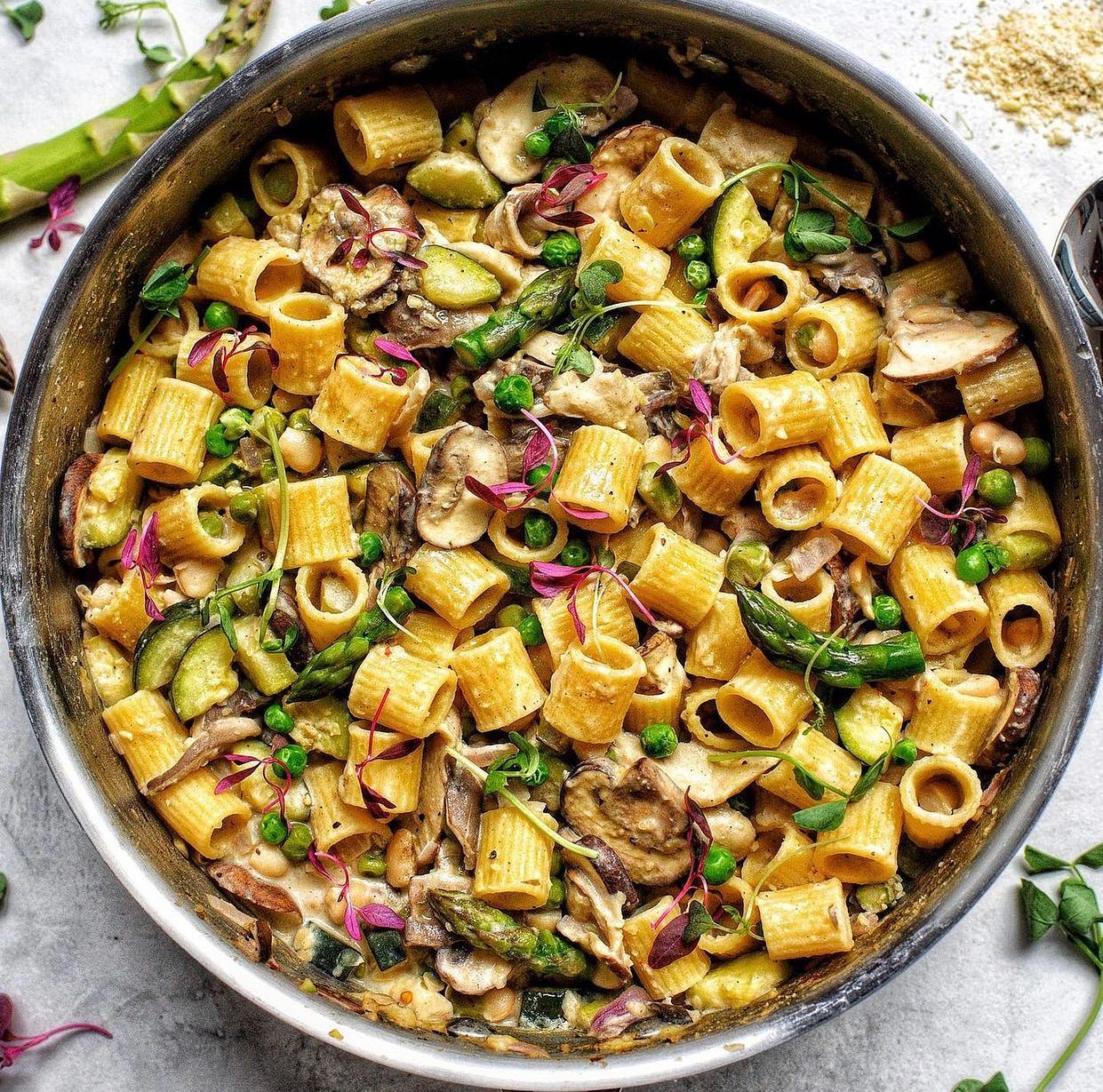 Vegan Lemon Pine Nut Pasta