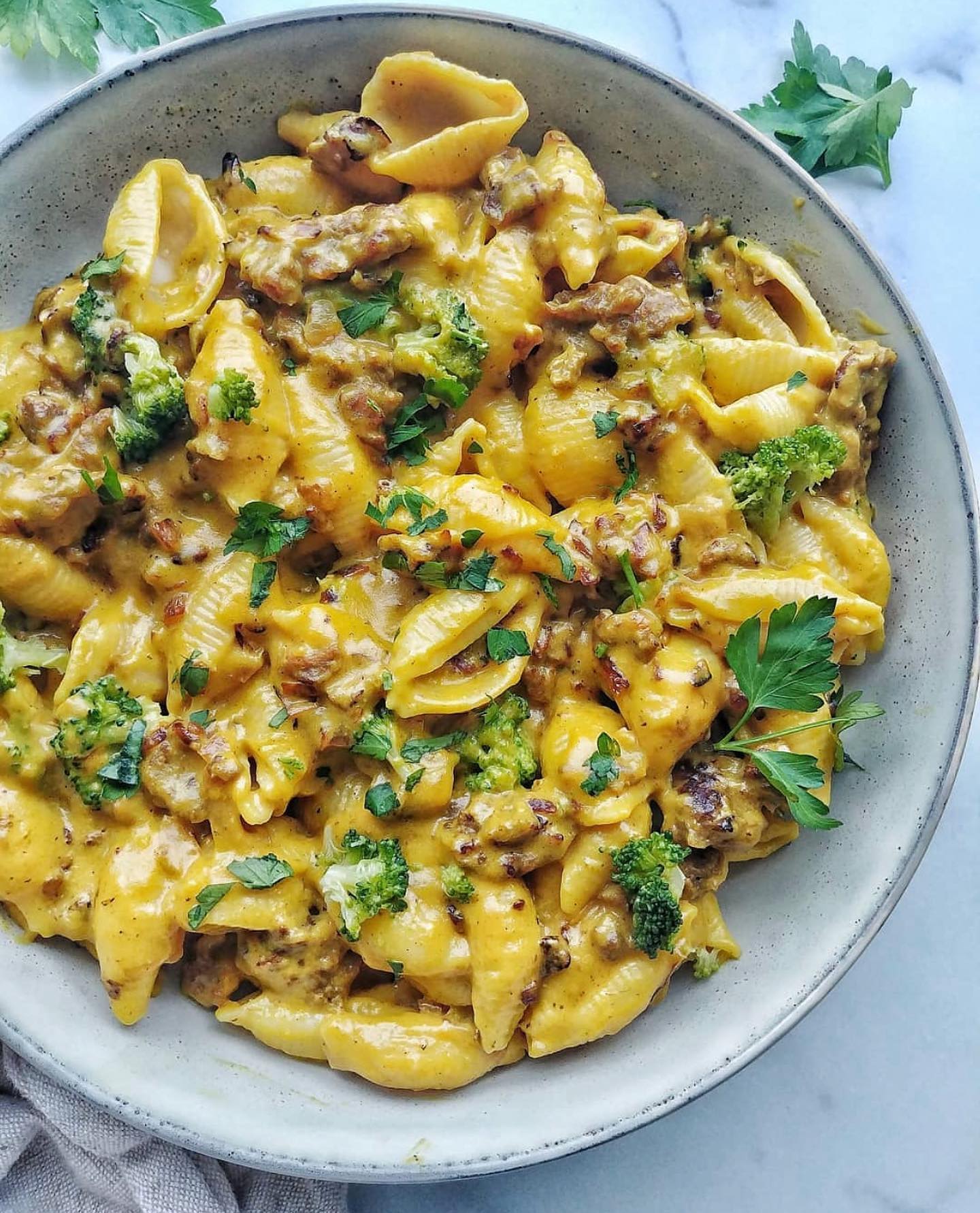 Cheesy Mac with Broccoli