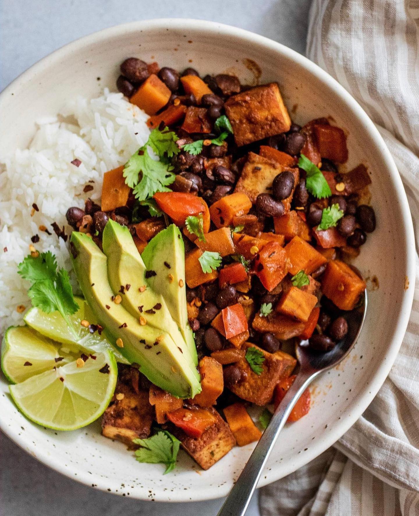 Chili Lime Tofu Skillet