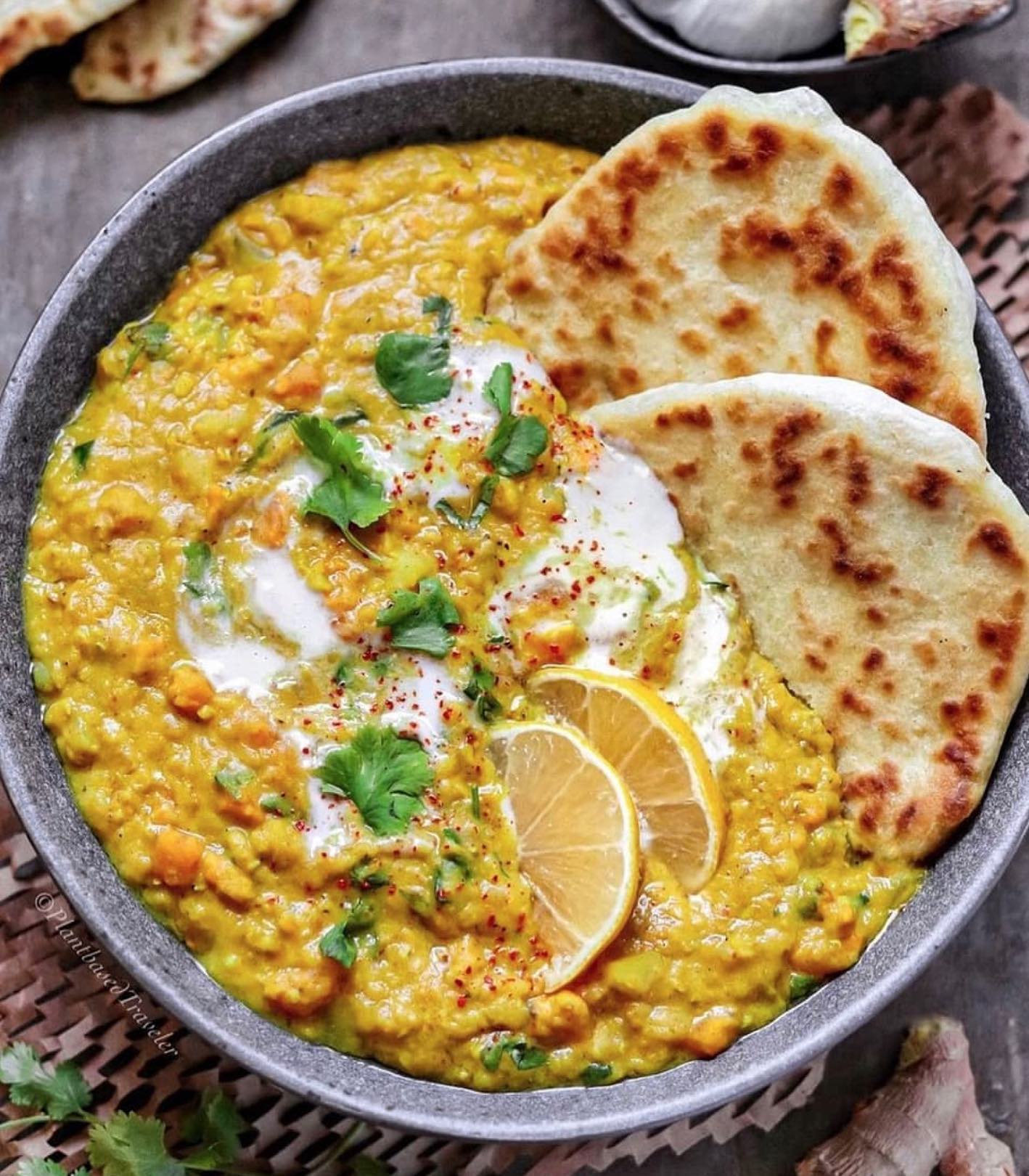 Creamy Curried Sweet Potato Lentils