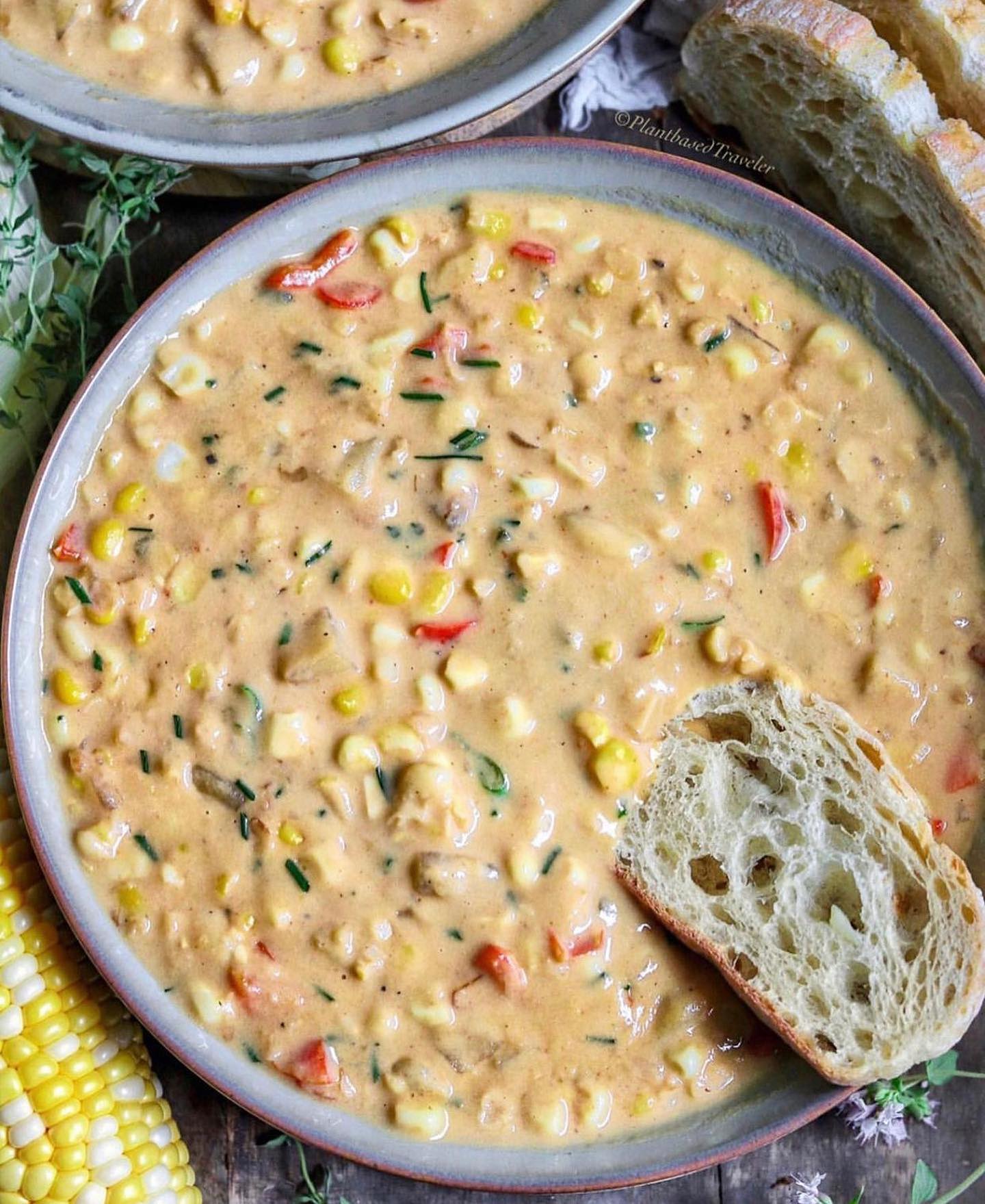 Vegan Summery Corn Chowder