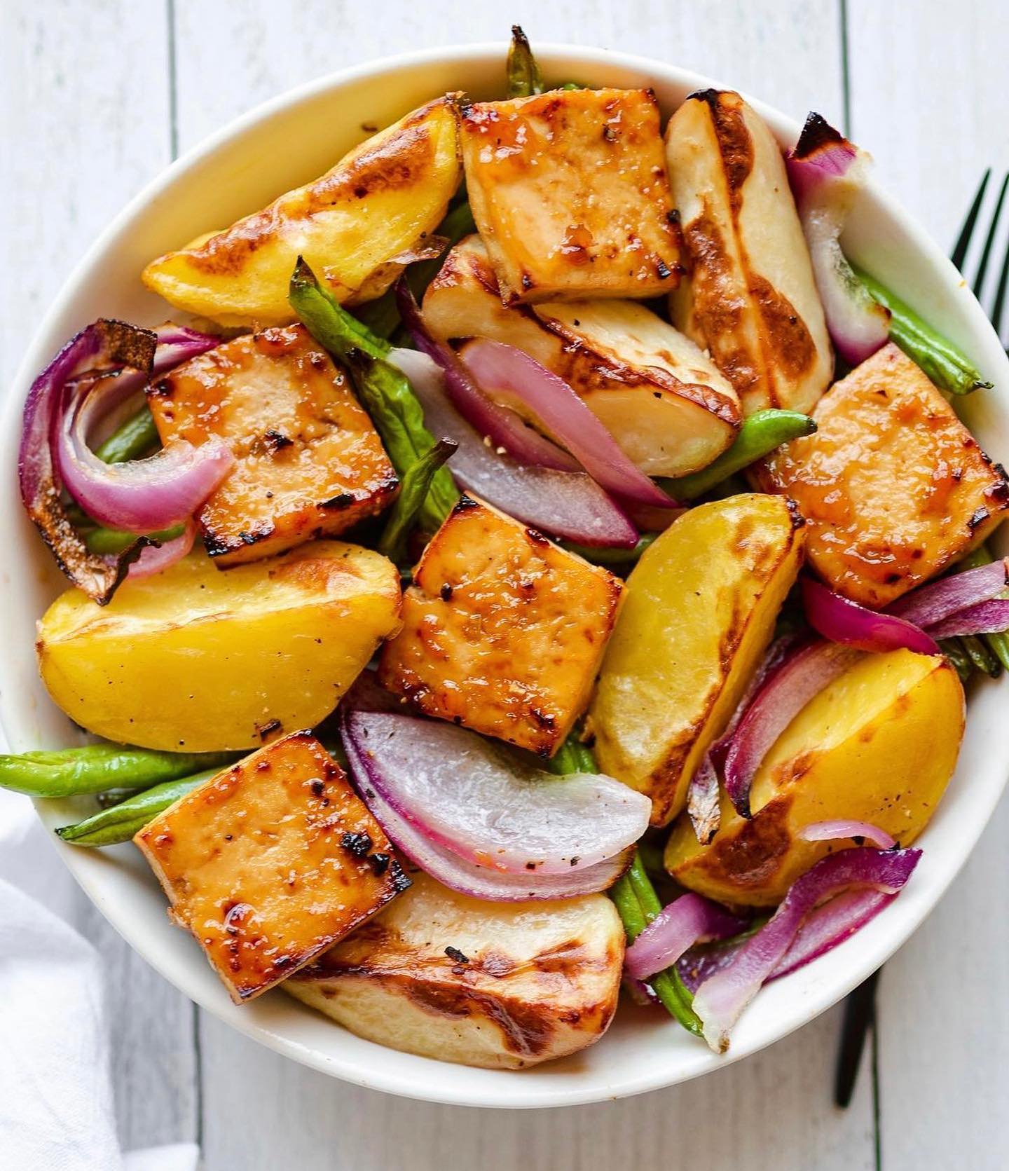 Sheet Pan Orange-Glazed Tofu with Roasted Veggies