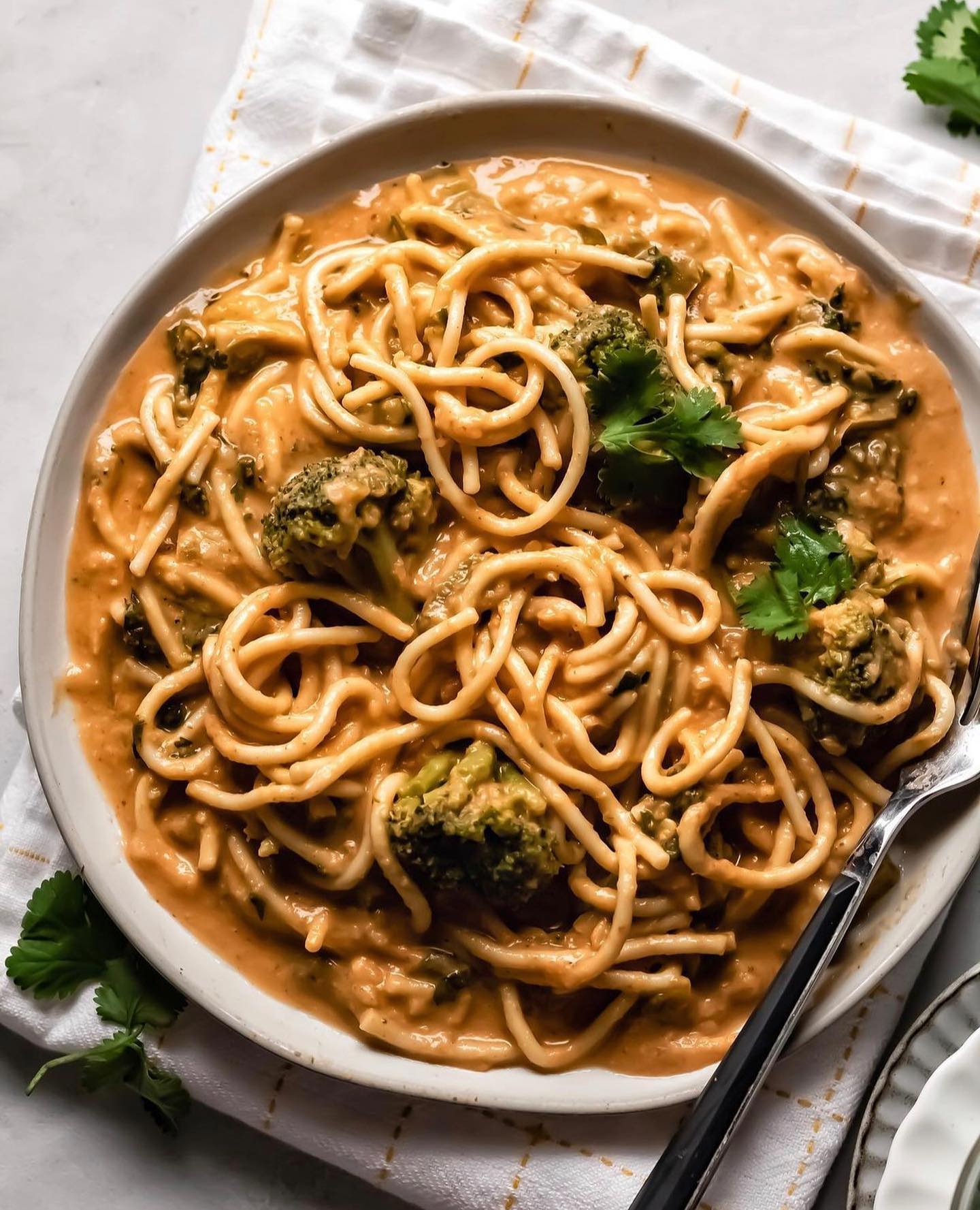 Creamy Coconut Curry Noodles with Broccoli