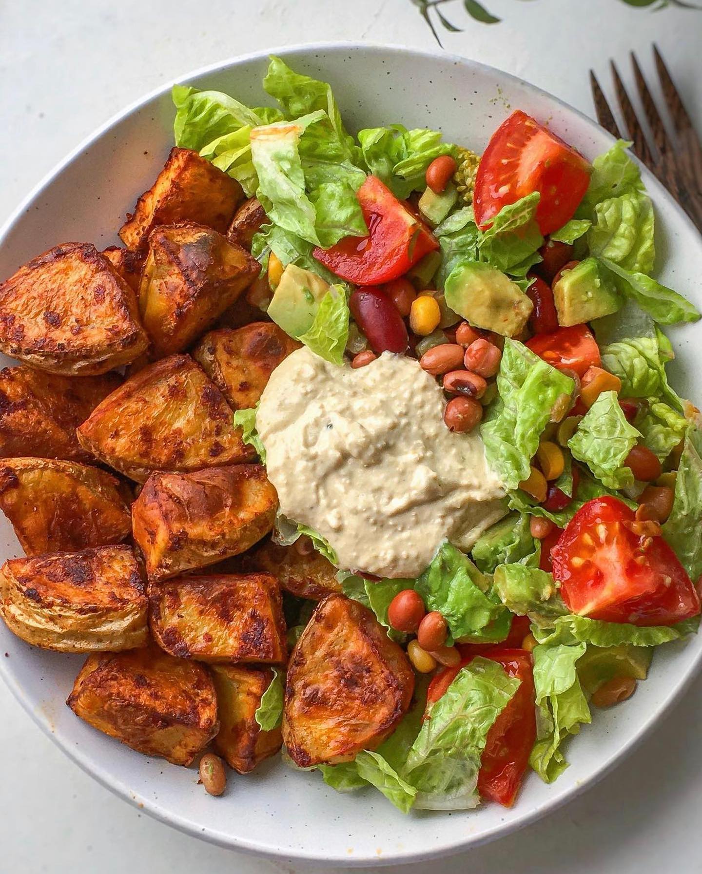 Smokey Baked Potato and Bean Salad Bowl