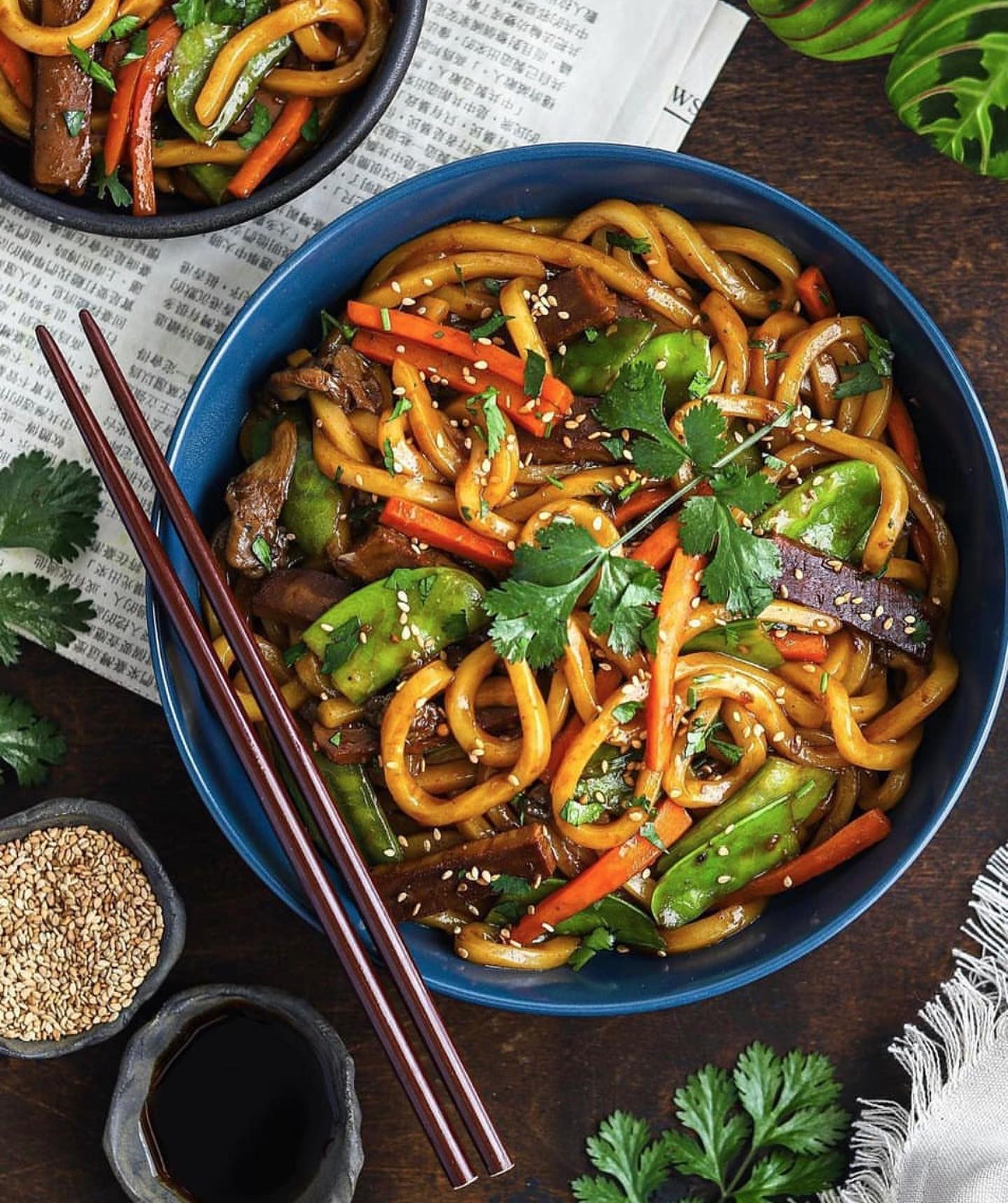 Vegan Teriyaki Beef Udon Stir Fry