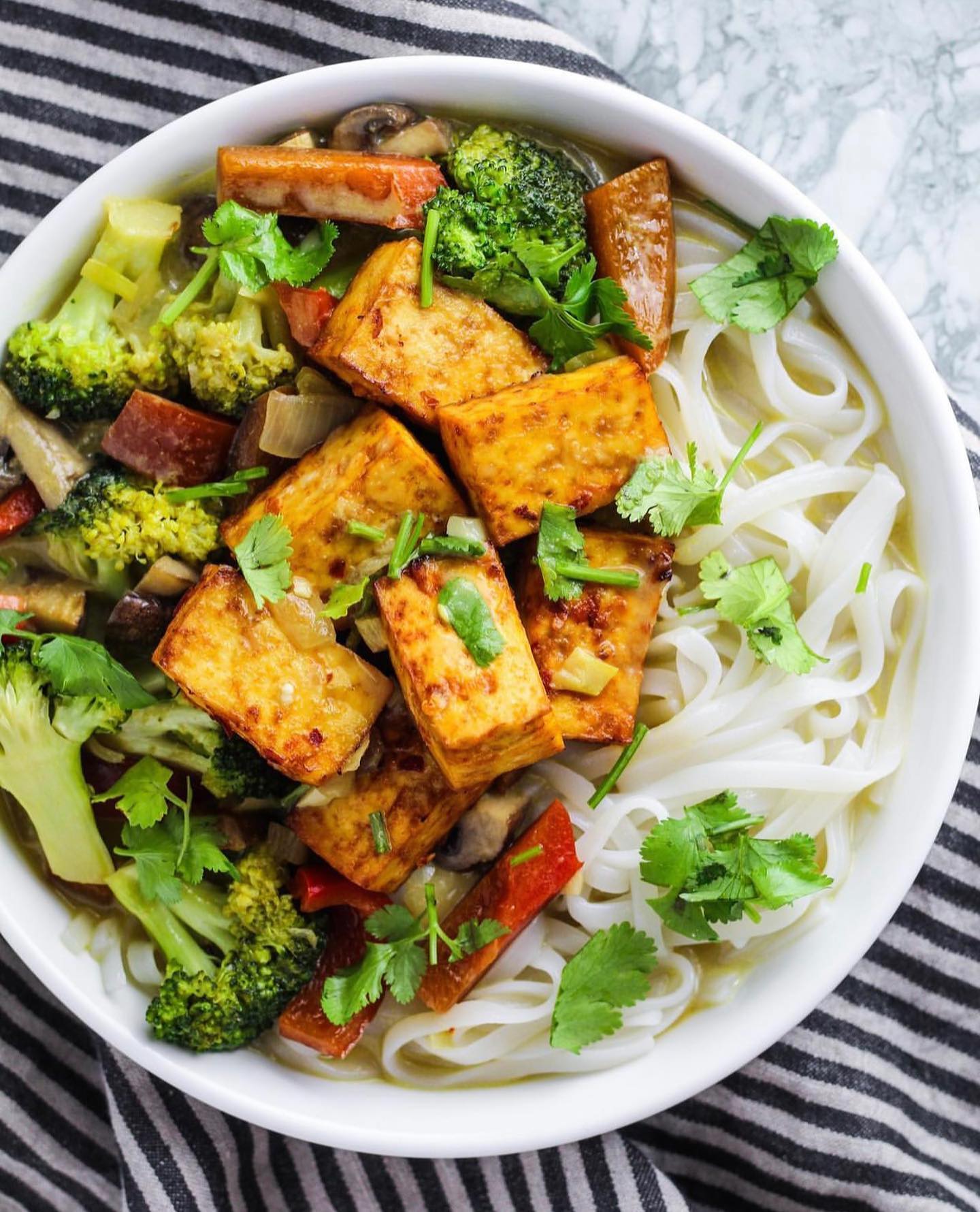 Thai-Inspired Green Curry Noodle Bowl