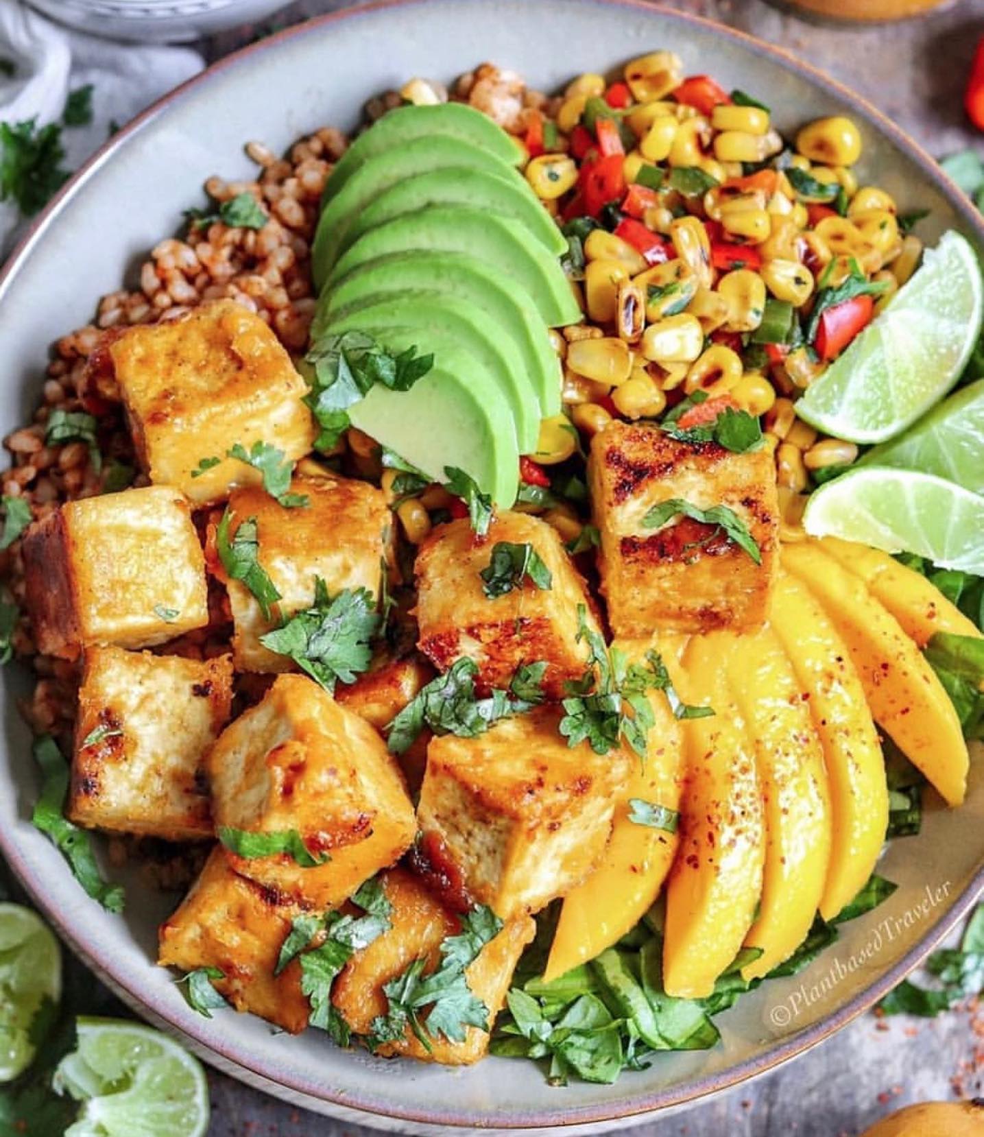 Spicy Mango Habanero Tofu Stir-Fry