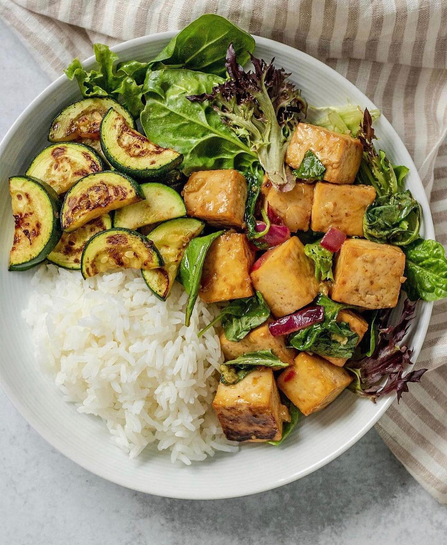 Baked Lemon Basil Tofu