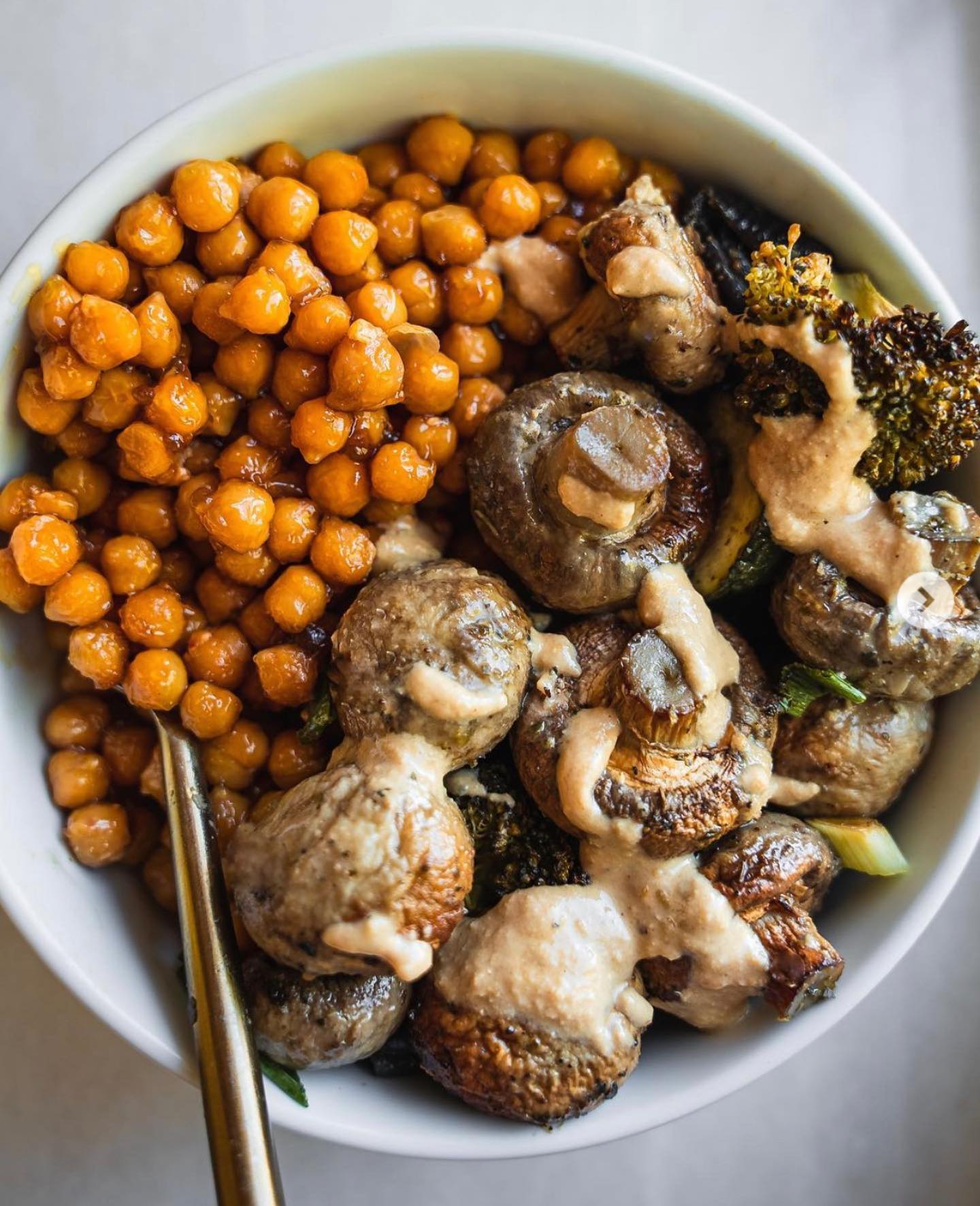 Roast Vegetables with Garlic Tahini Sauce