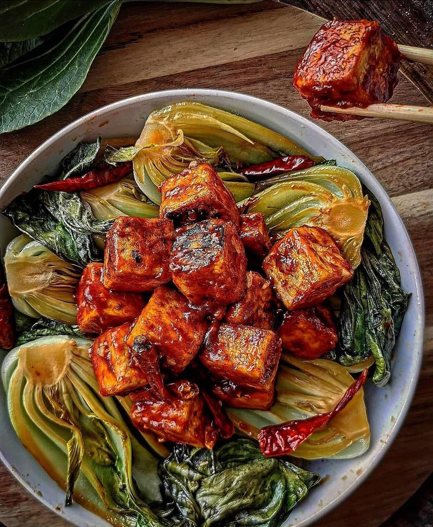 Sweet and Sour Tofu with Asian Greens