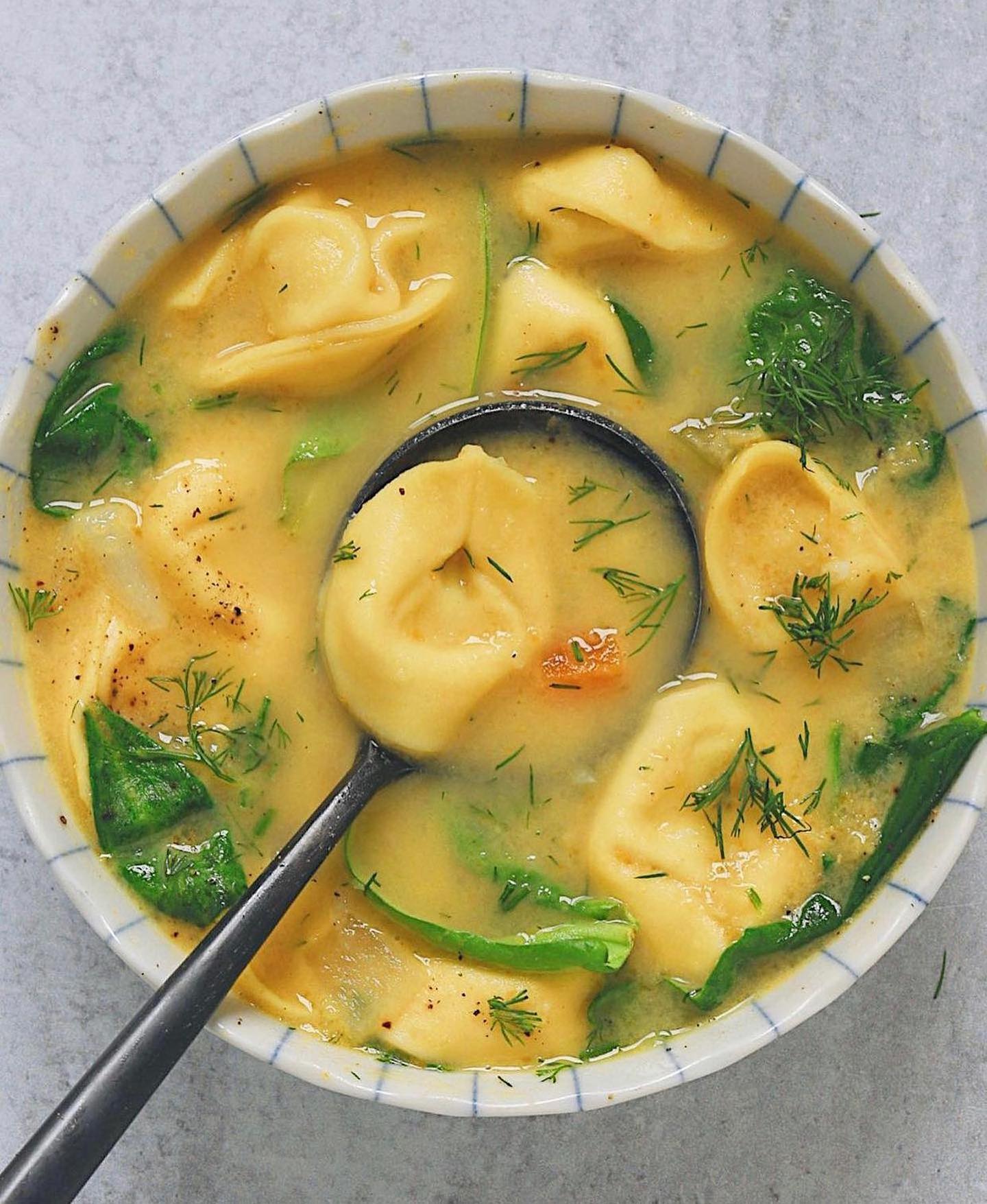 Lemon and Herb Tortellini Soup