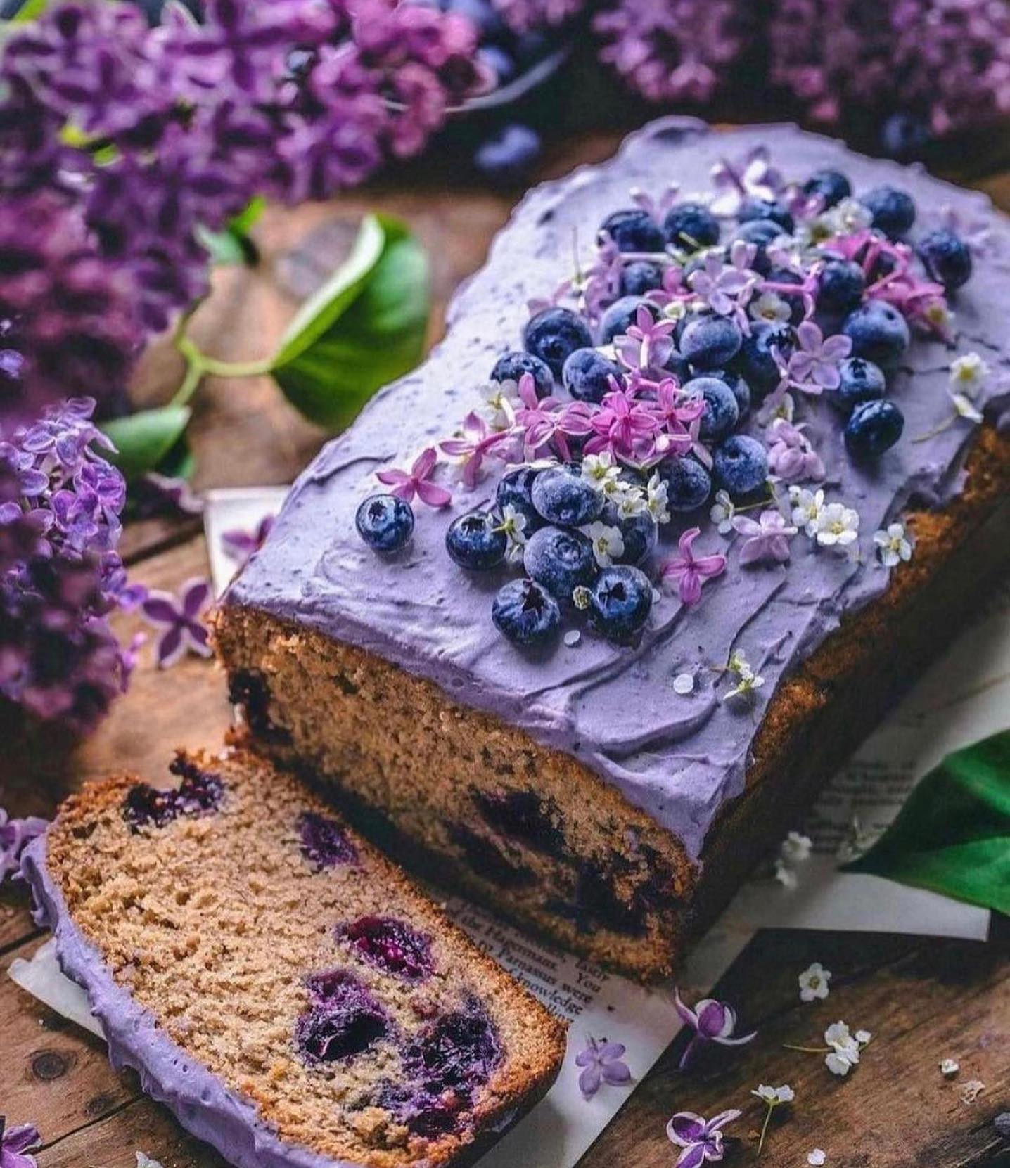 Wild Blueberry Loaf Cake