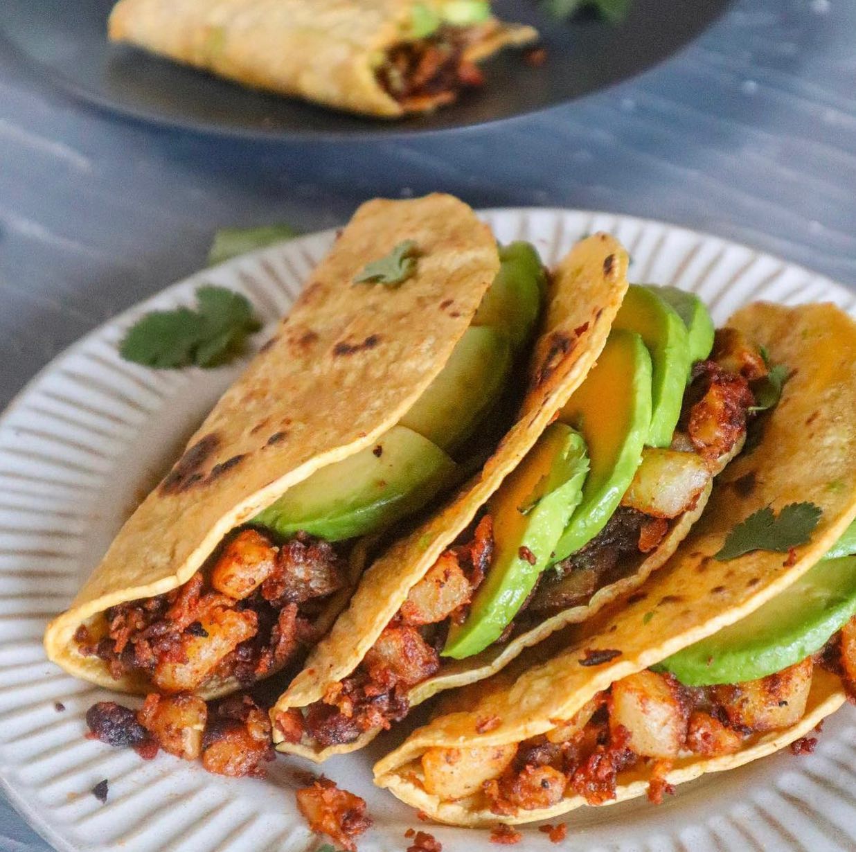 Quick Vegan Potato-Chorizo Taco Delight