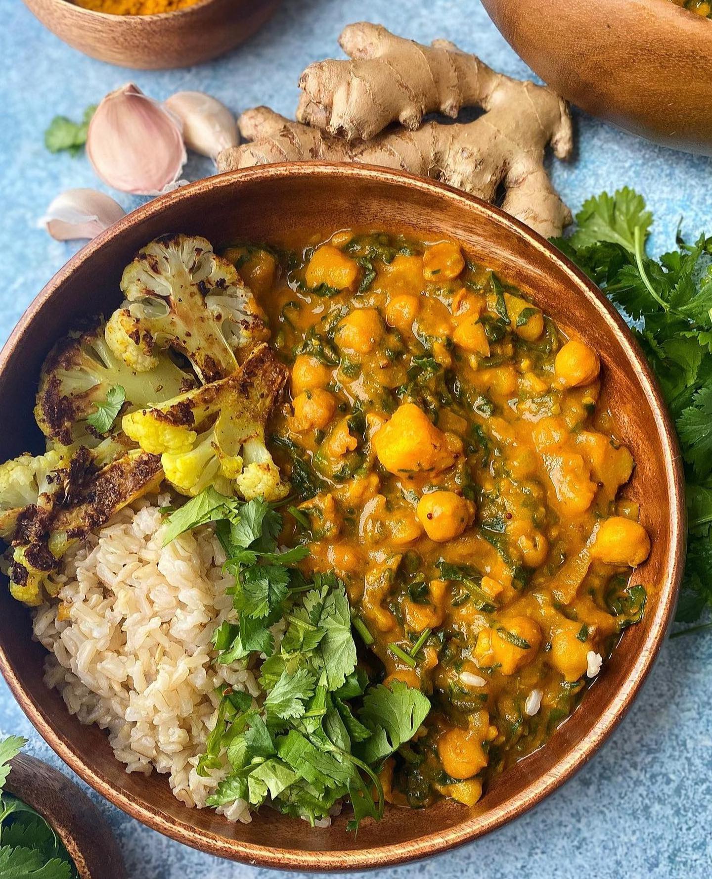 Chana Saag Aloo Curry