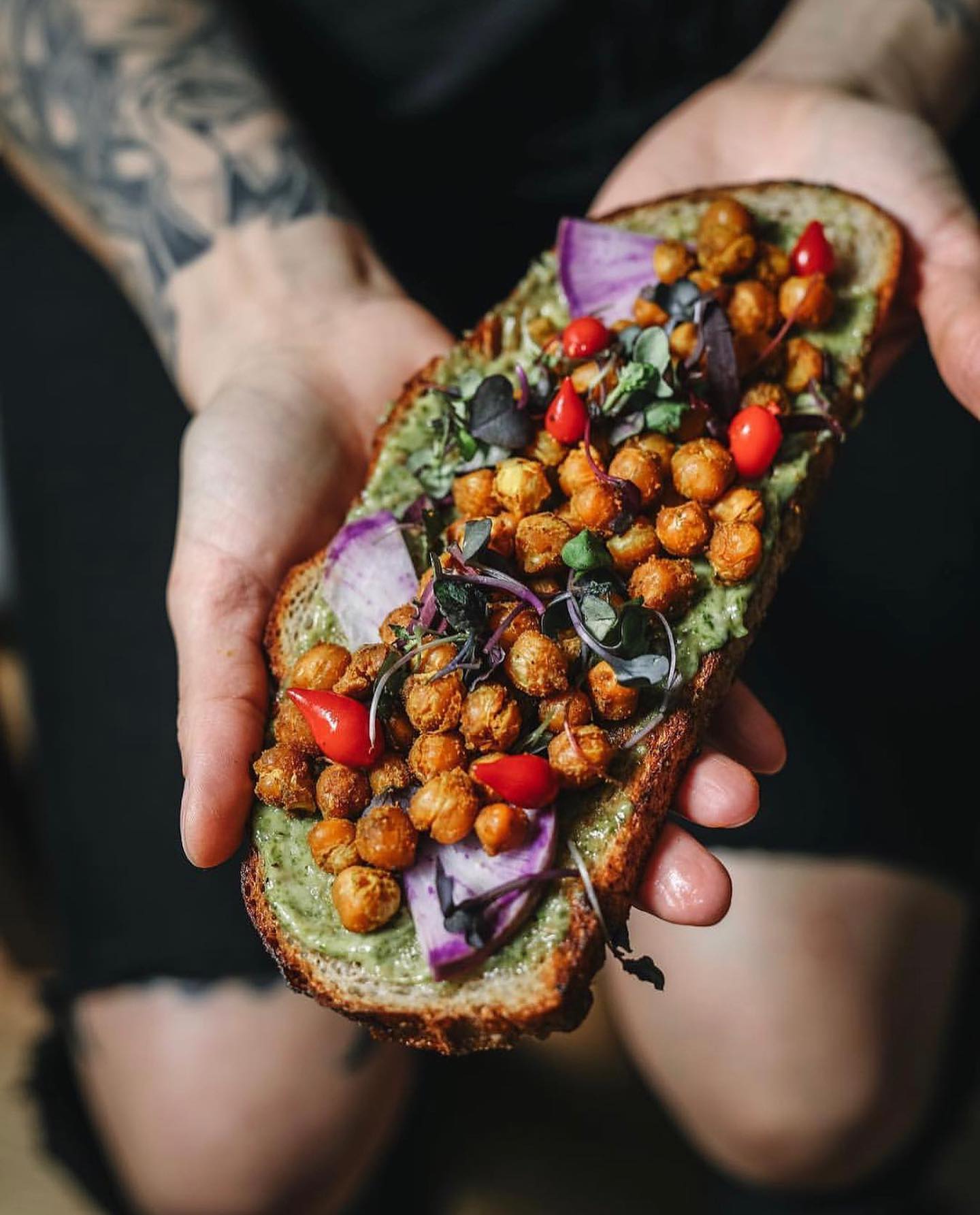 Crispy Chickpea Avocado Toast
