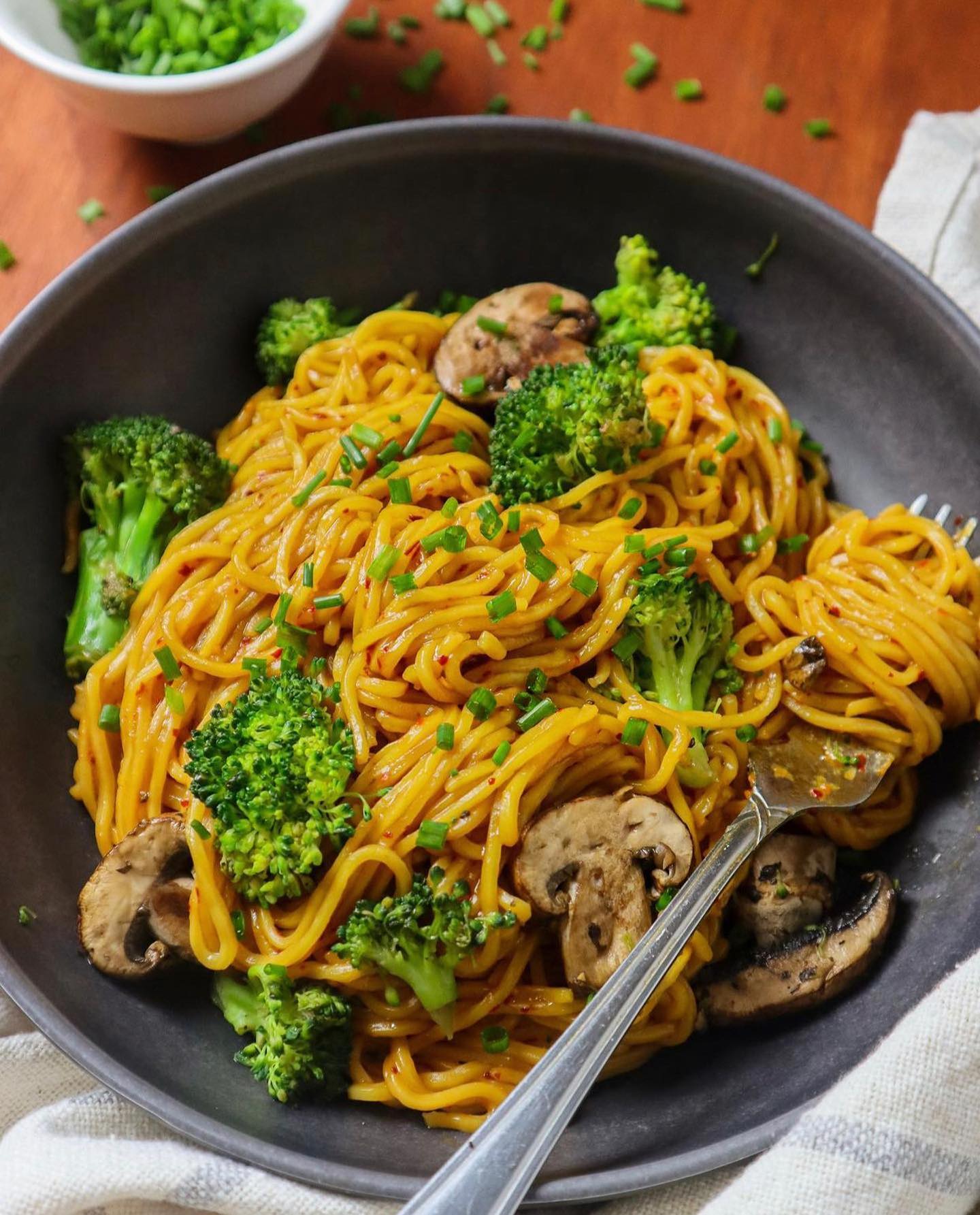 Vegan Spicy Ramen Noodle Stir-Fry