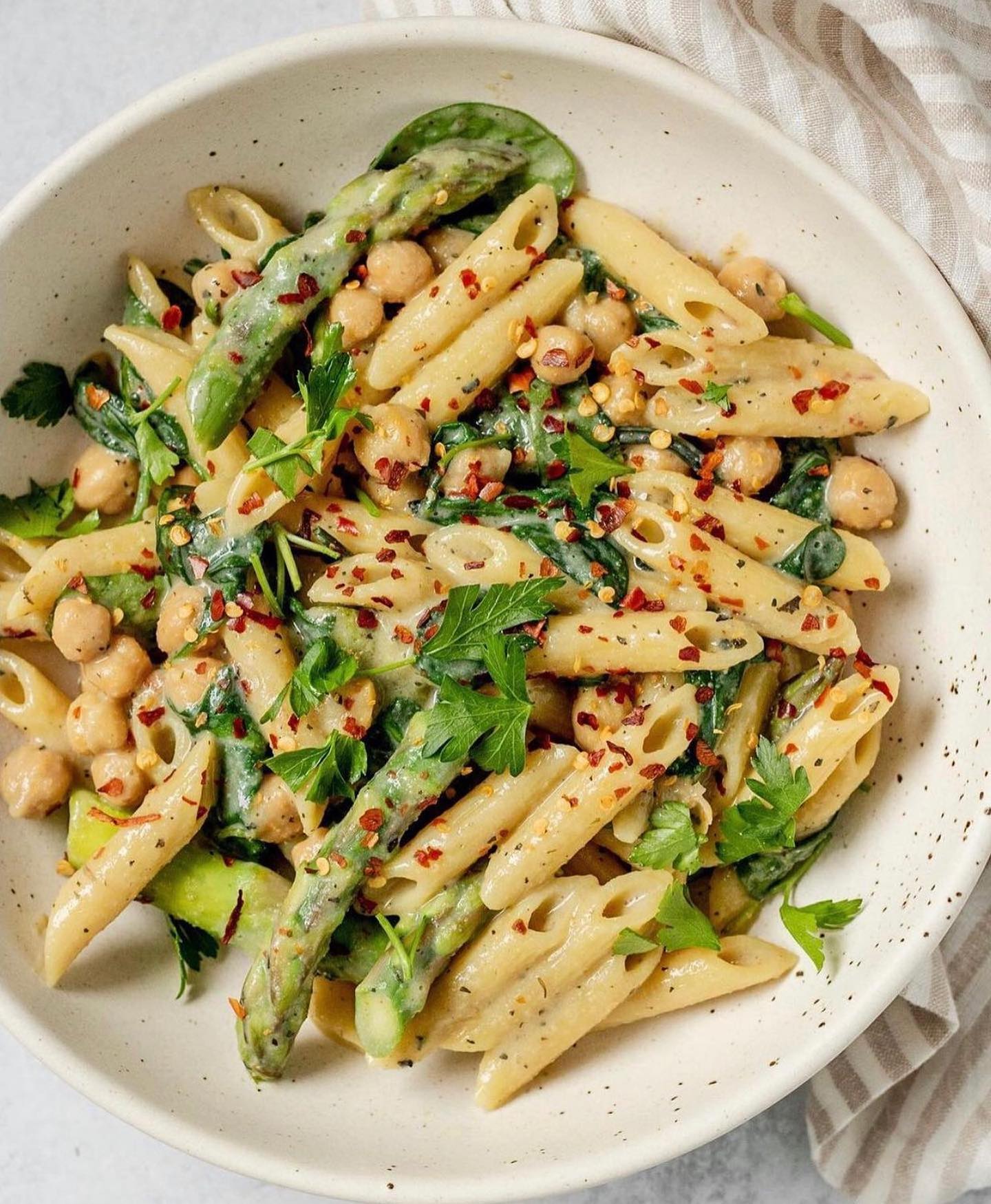 Pasta with Vegan White Sauce