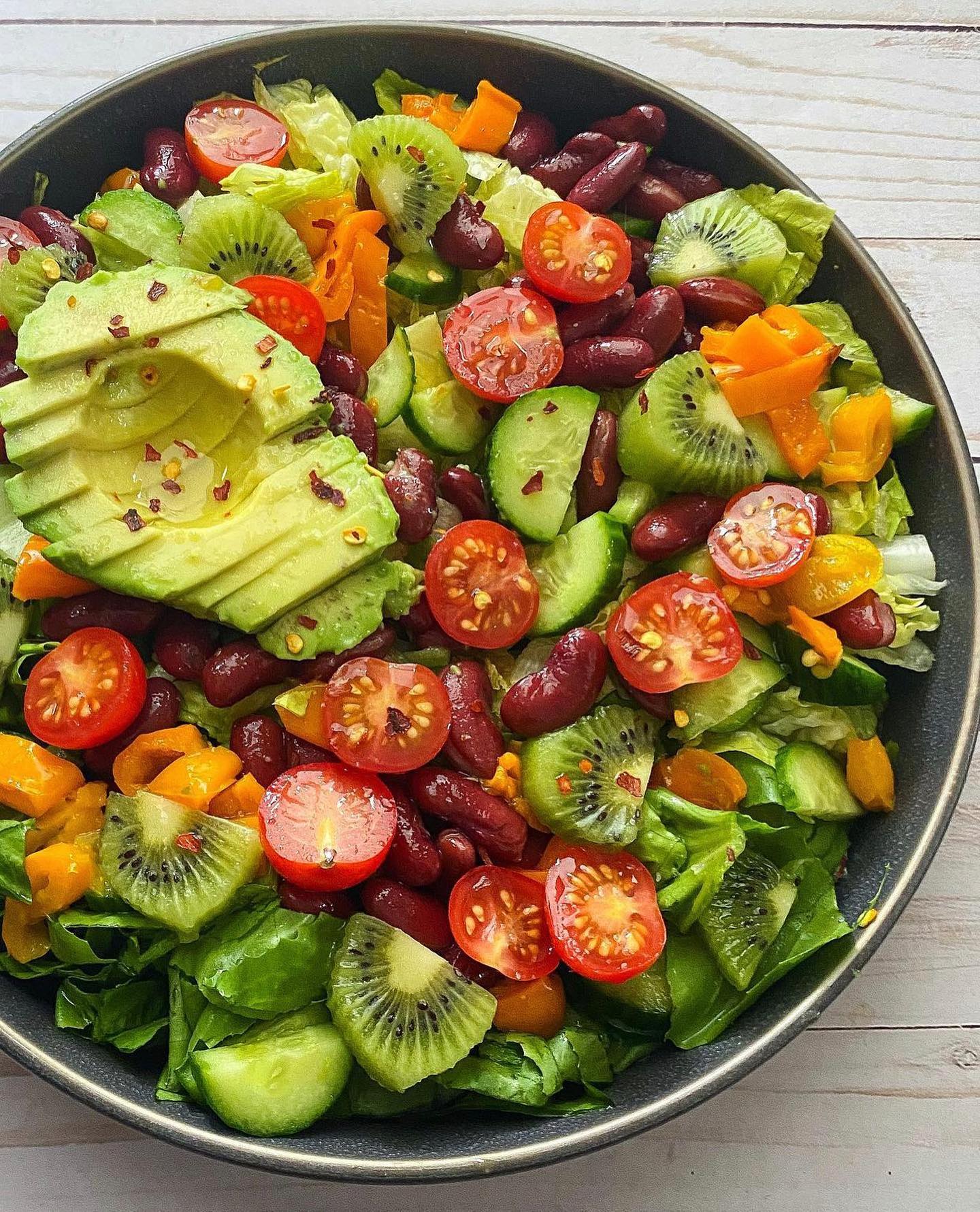 Easy Rainbow Chef Salad