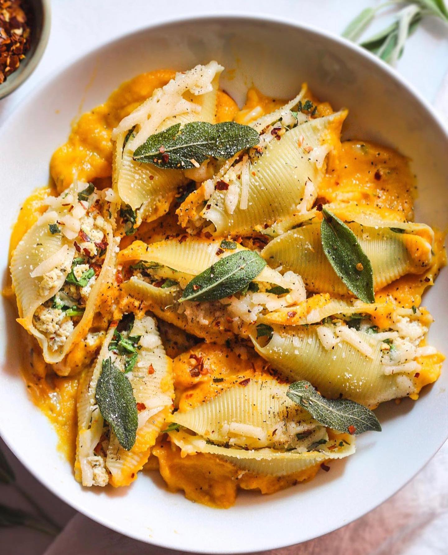Butternut Squash Stuffed Shells