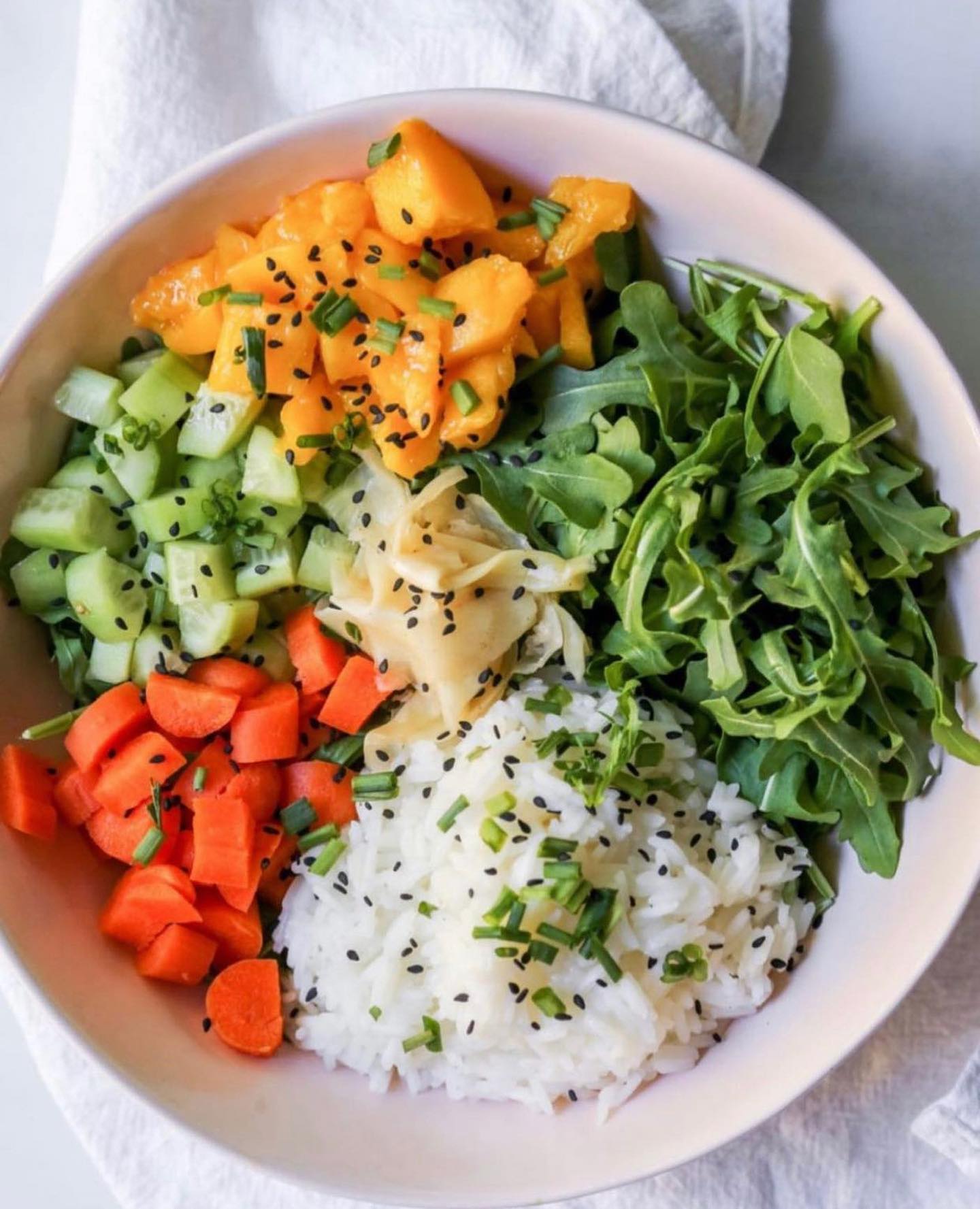 Vegan Mango Ginger Rice Bowl